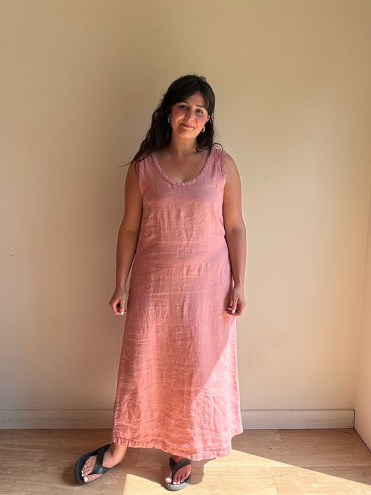 Sauths Nida Linen Maxi Dress, M