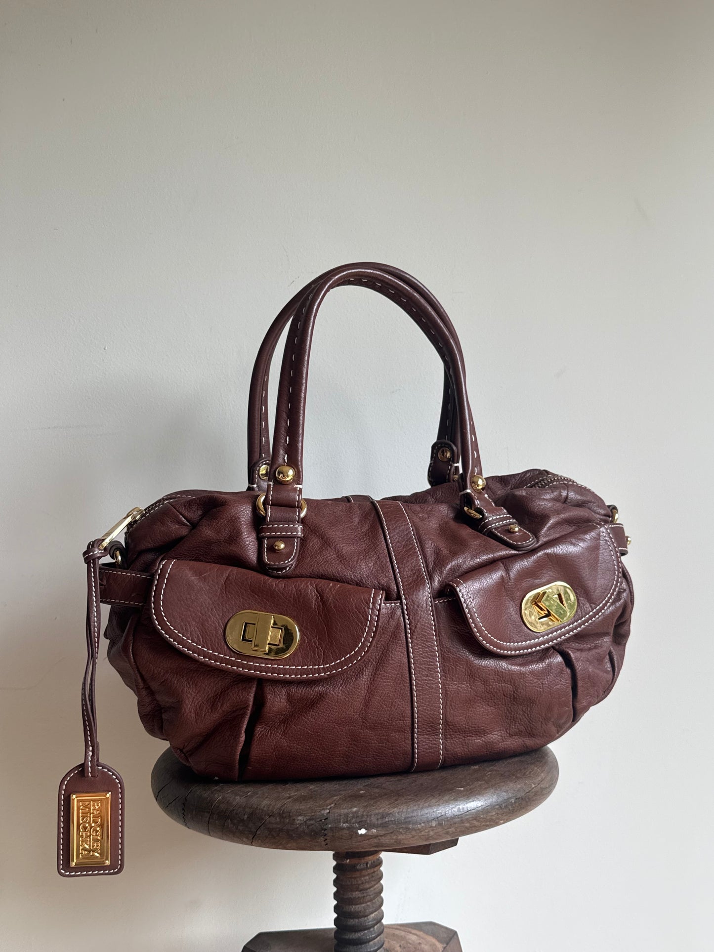 Badgley Mischka Leather Y2K Mid-size Bag, O/S