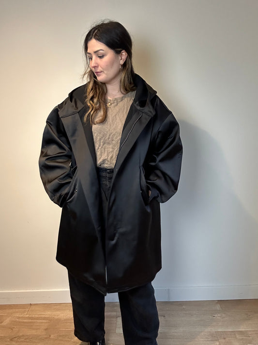 Nomia Black Balloon Coat - Size S Oversized