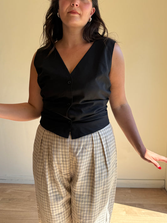 Jacquemus (NEW) Gathered Twill Waistcoat, L