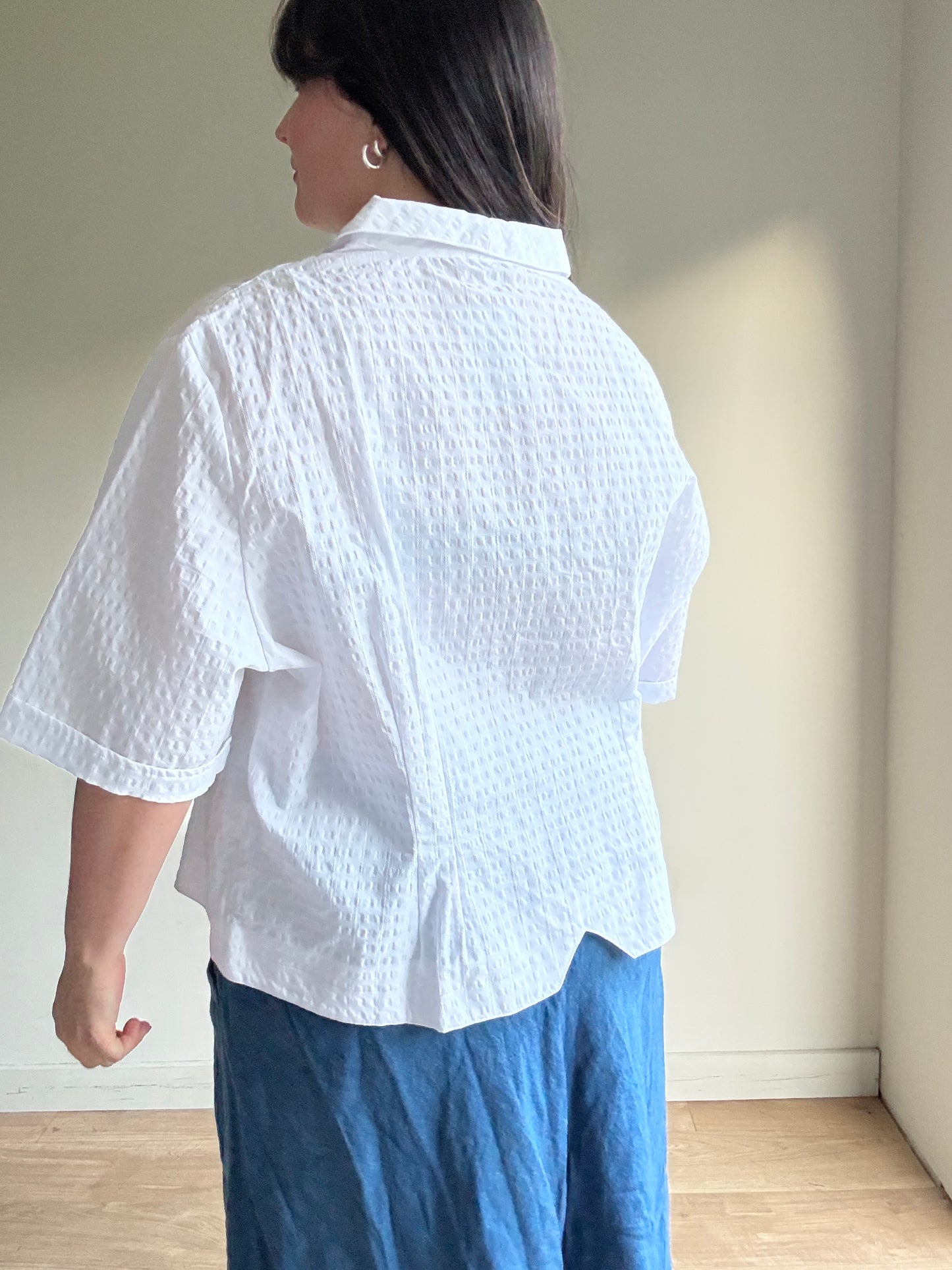 James Meade Cotton Embossed Shirt, 24