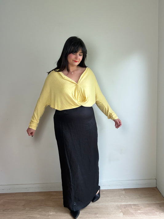 MONDAY Linen NEW Maxi Skirt, XL