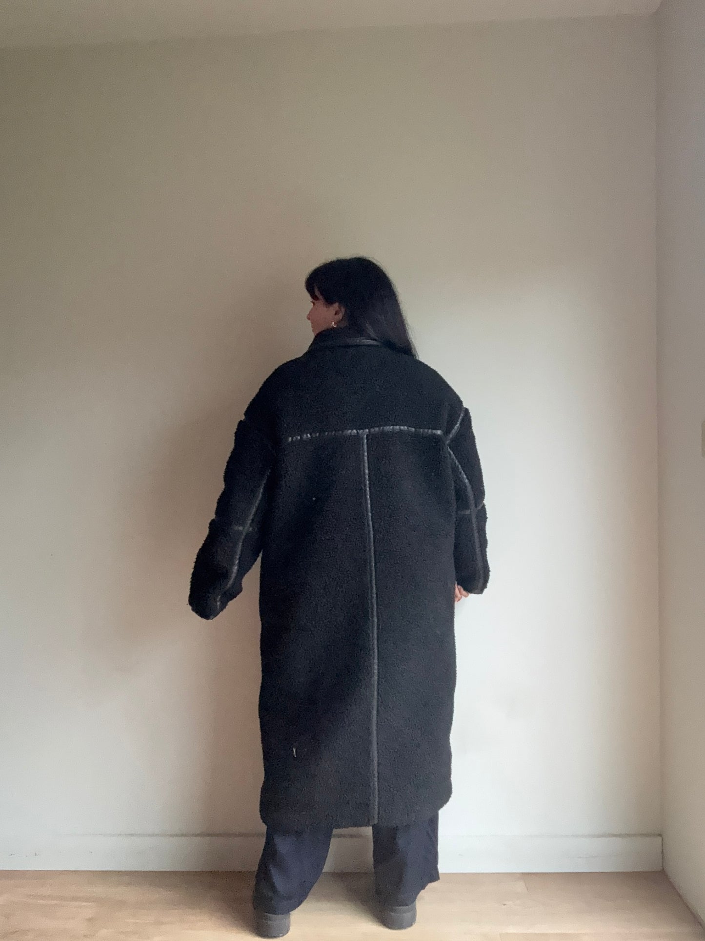 Asos Design Faux Shearling Coat, 14