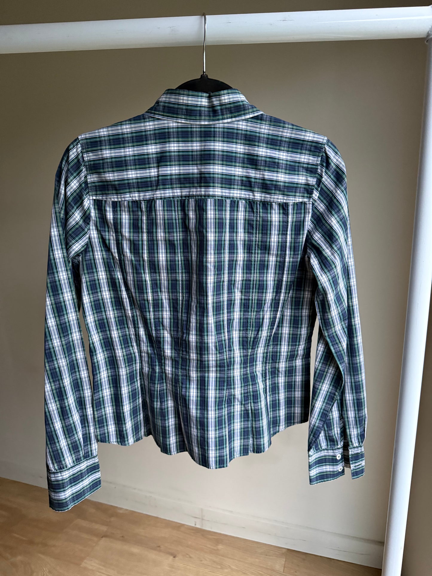 Daniel Hechter Check Gathered Waist Shirt, 10