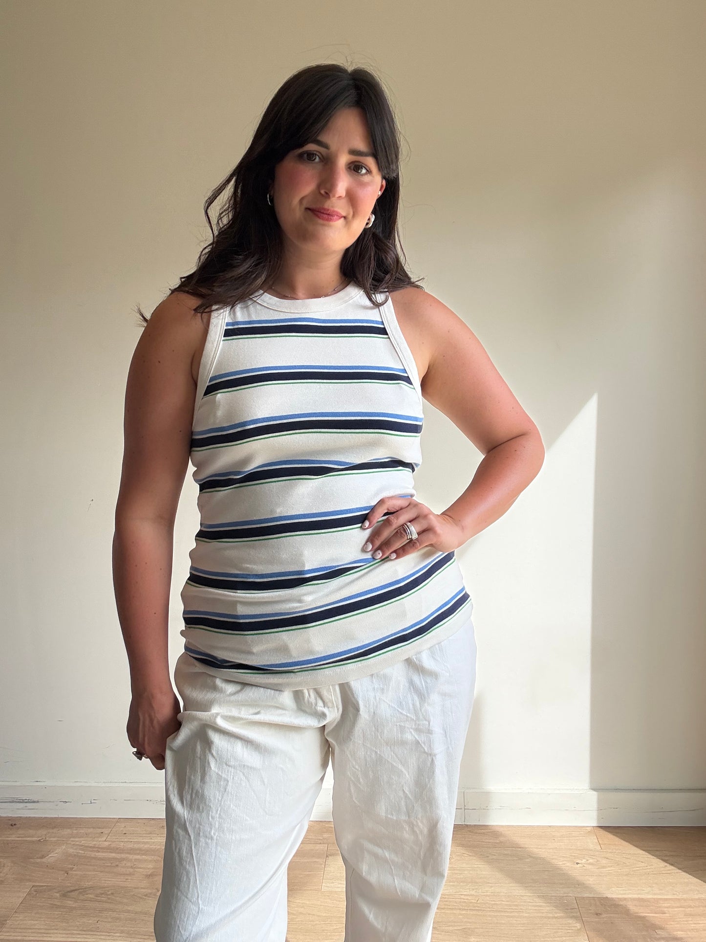 Arket NEW Stripe Racer Vest, L