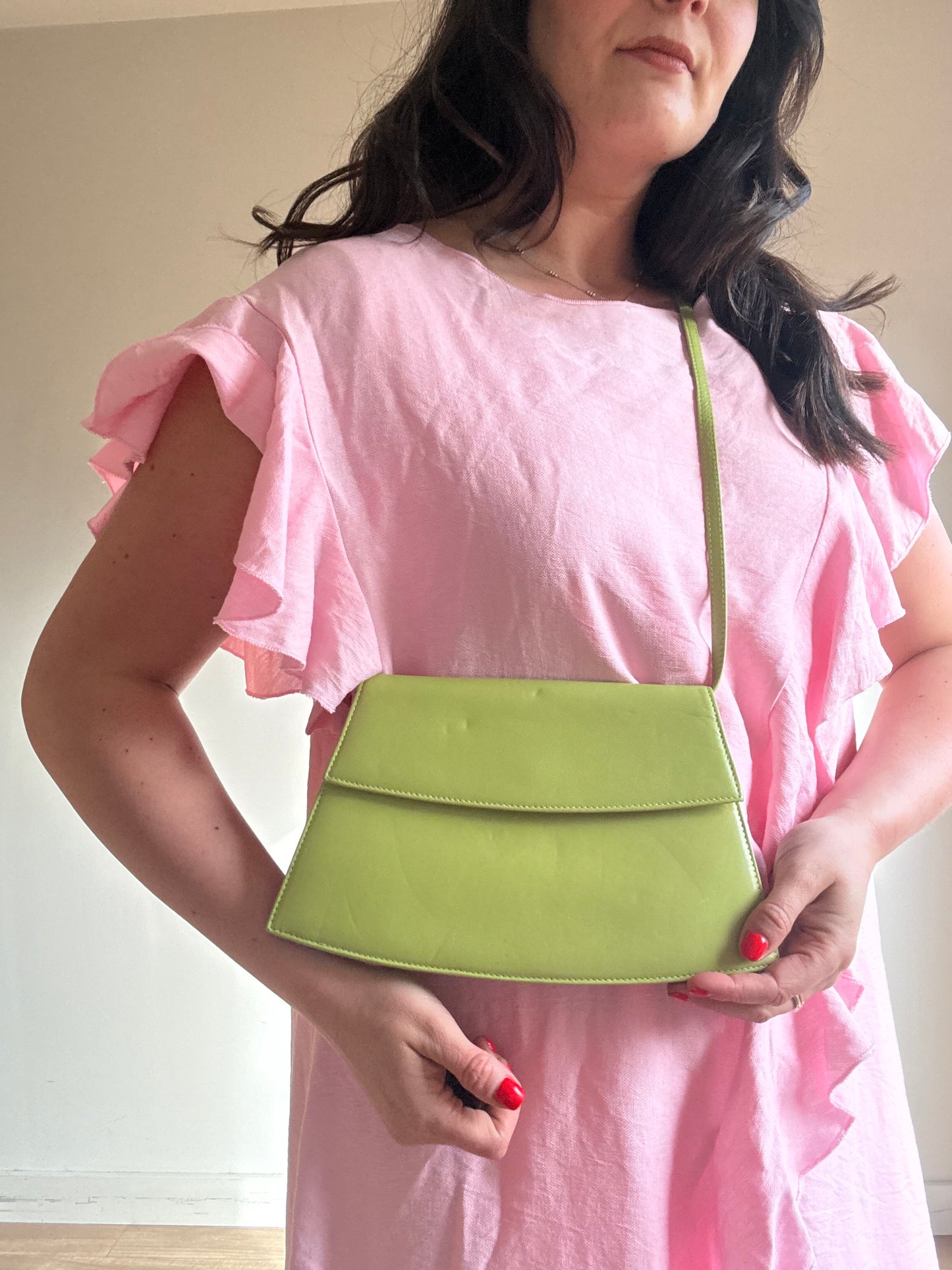 Vintage Carvela Leather Envelope Crossbody Bag