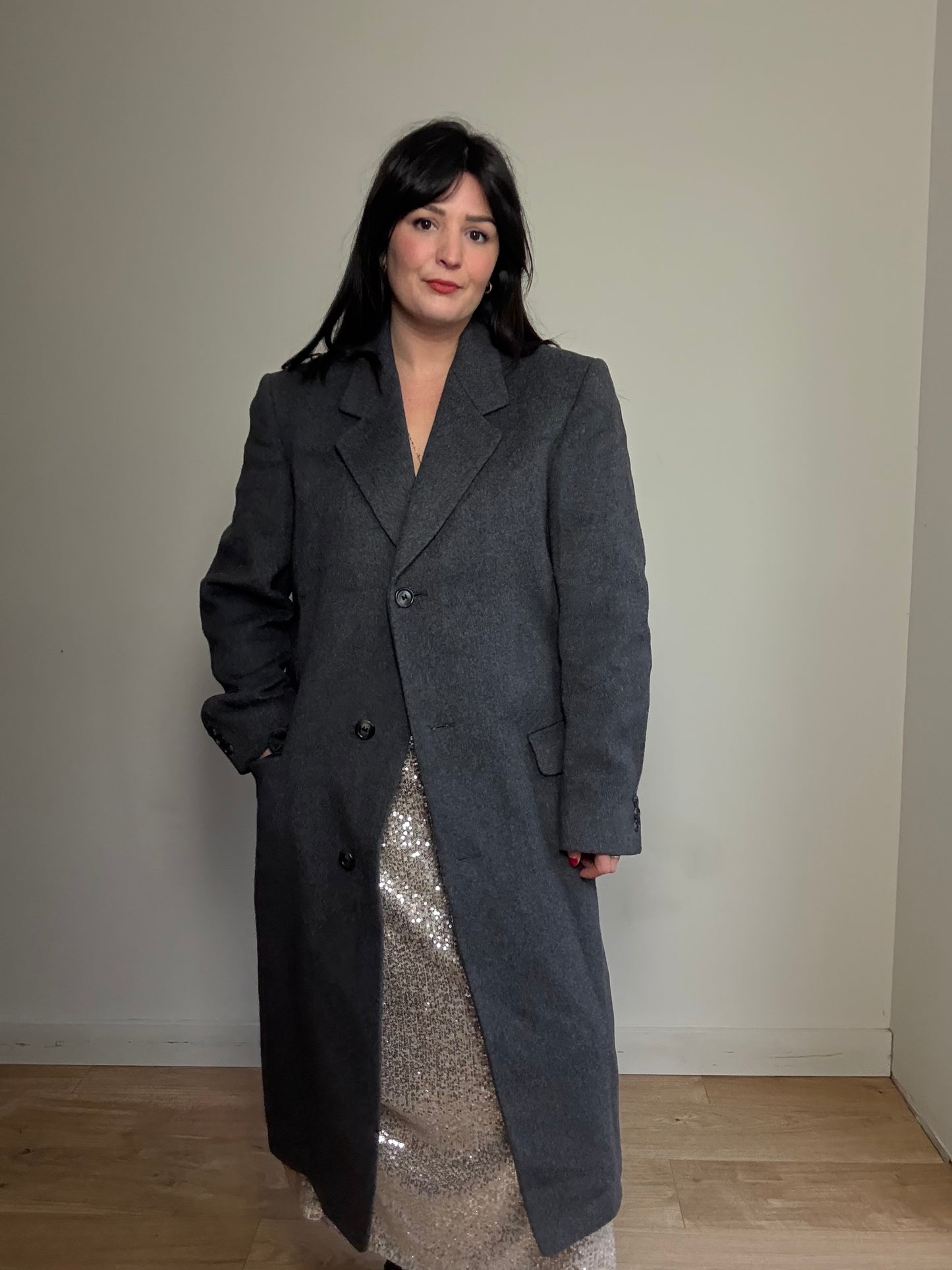 Vintage Hammersley English Wool, Silk & Cashmere Coat`, M-L