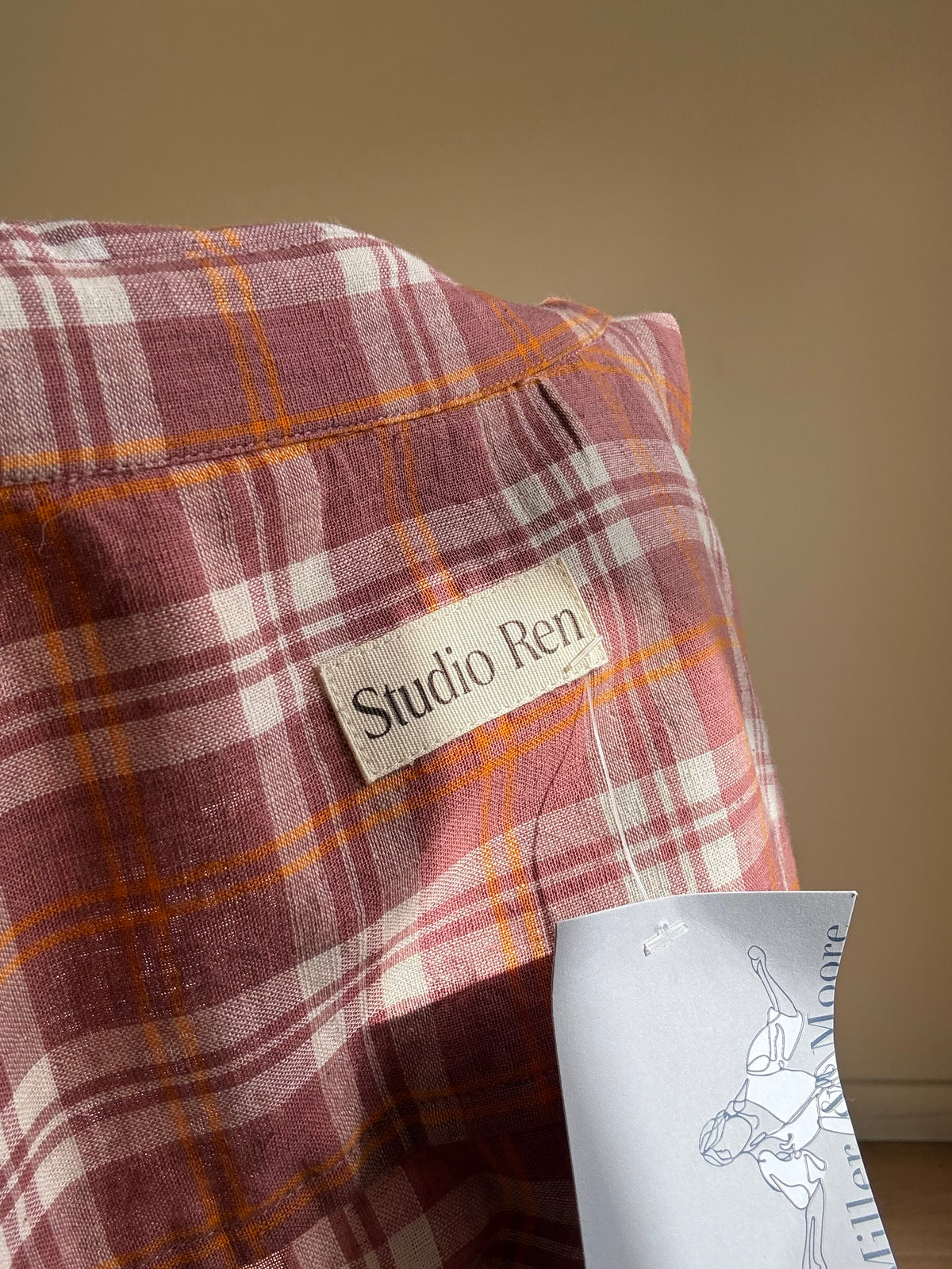 Studio Ren Check Cotton Shirt, M/L