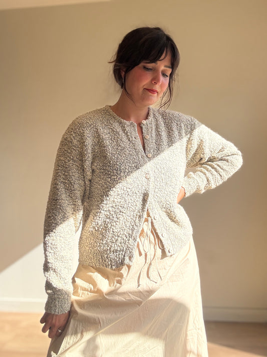 Vintage Boucle Cardigan, M/L