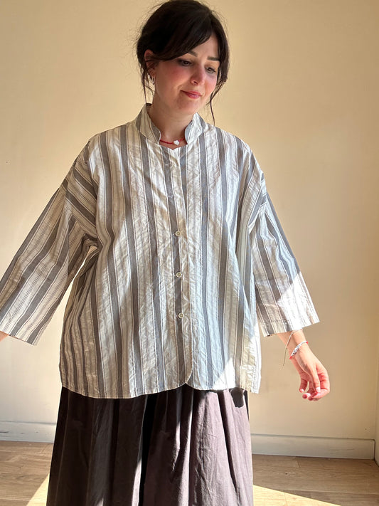 Aequamente Stripe Shirt, XXL