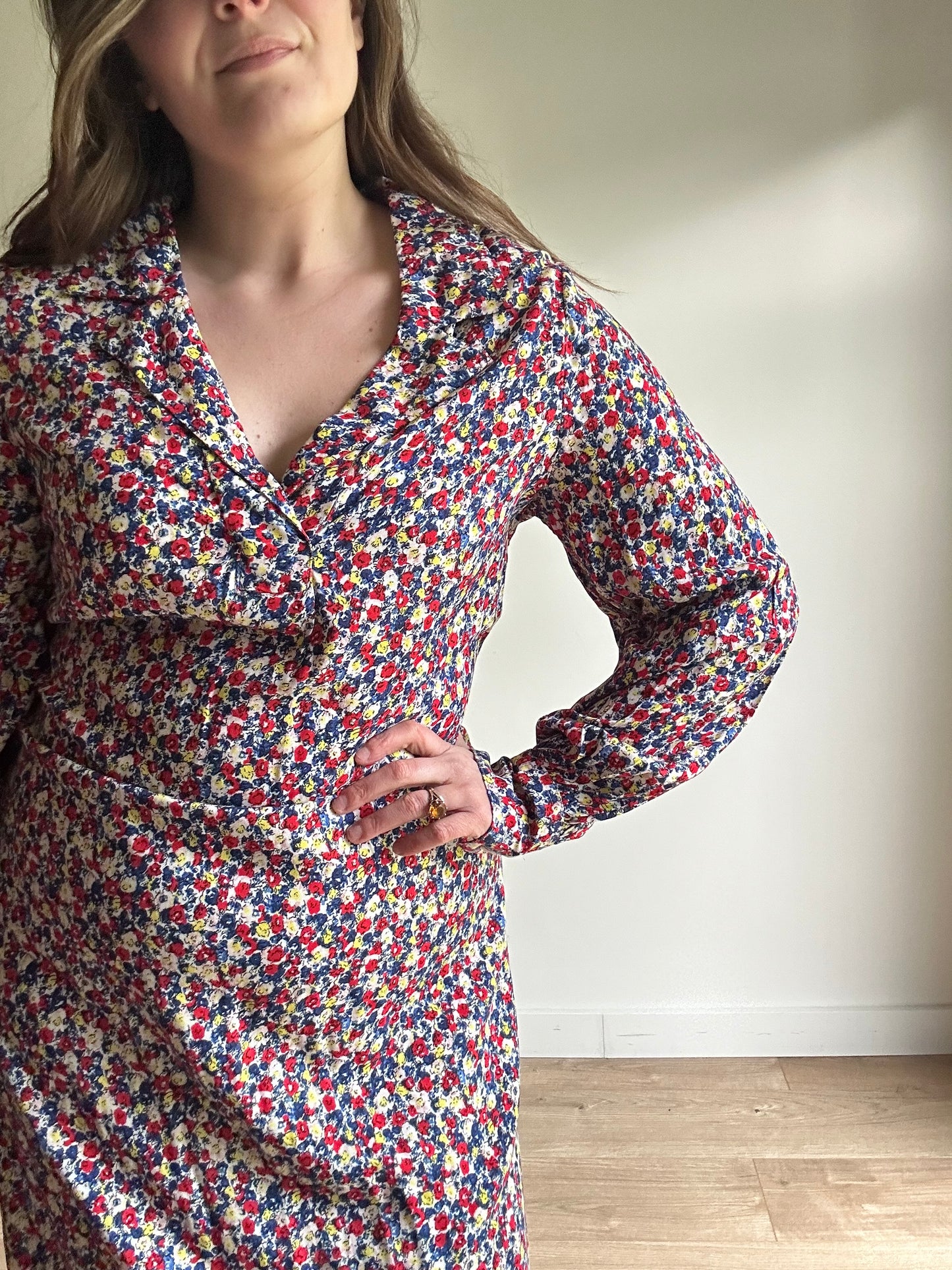 H&M Floral Shirt Dress NEW - Size M