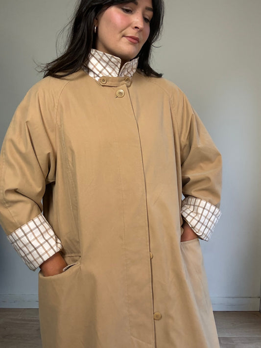 Vintage M&S Tan Trench, XL