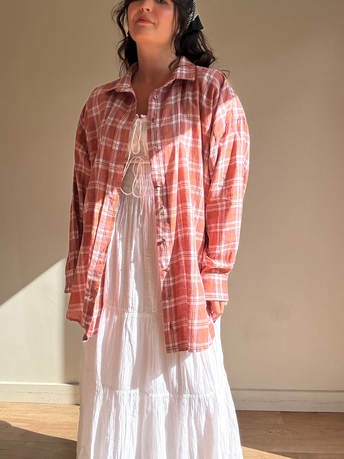 Studio Ren Check Cotton Shirt, M/L