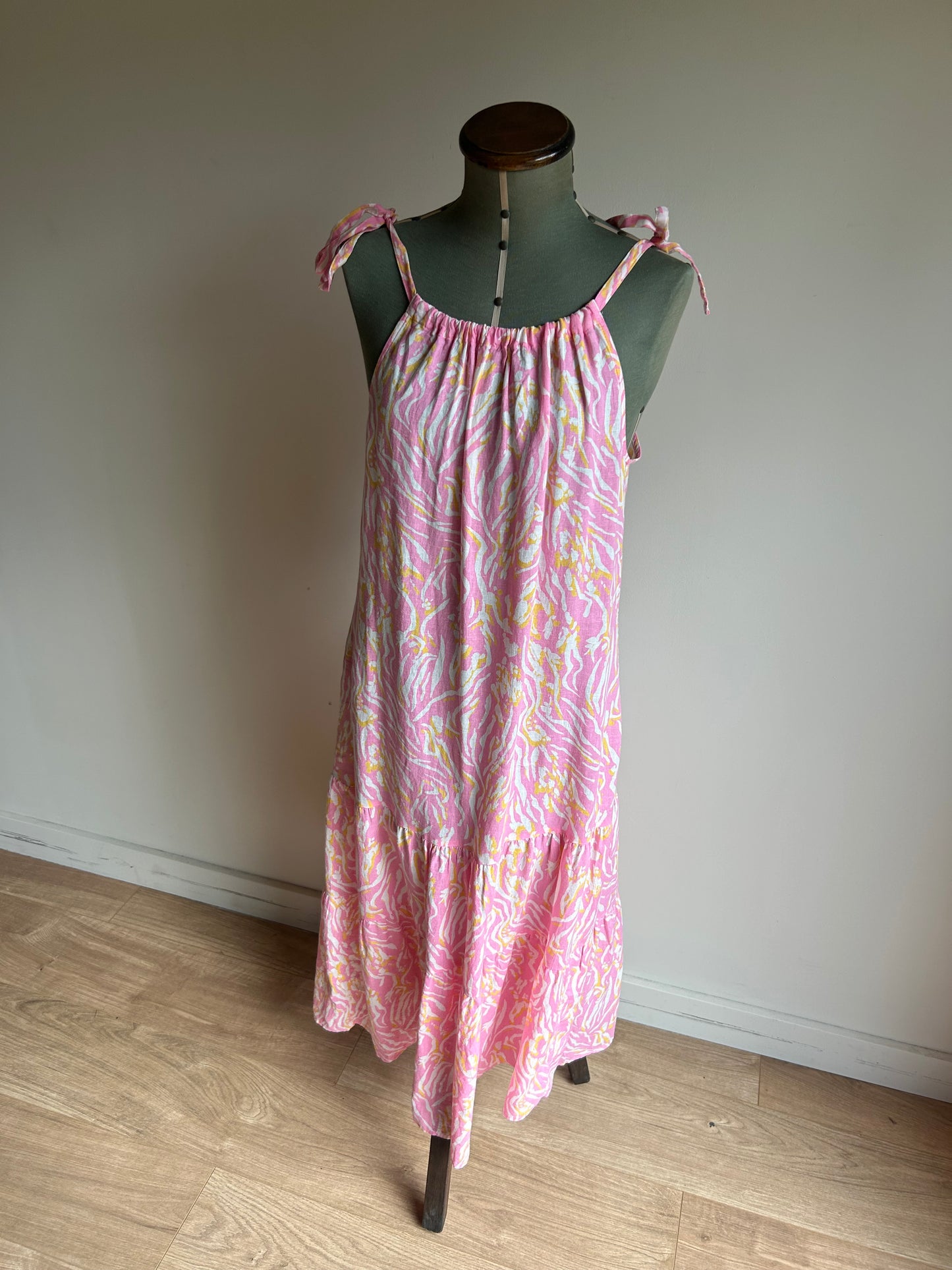 NEW M&S Cotton Midi Dress - Size 8