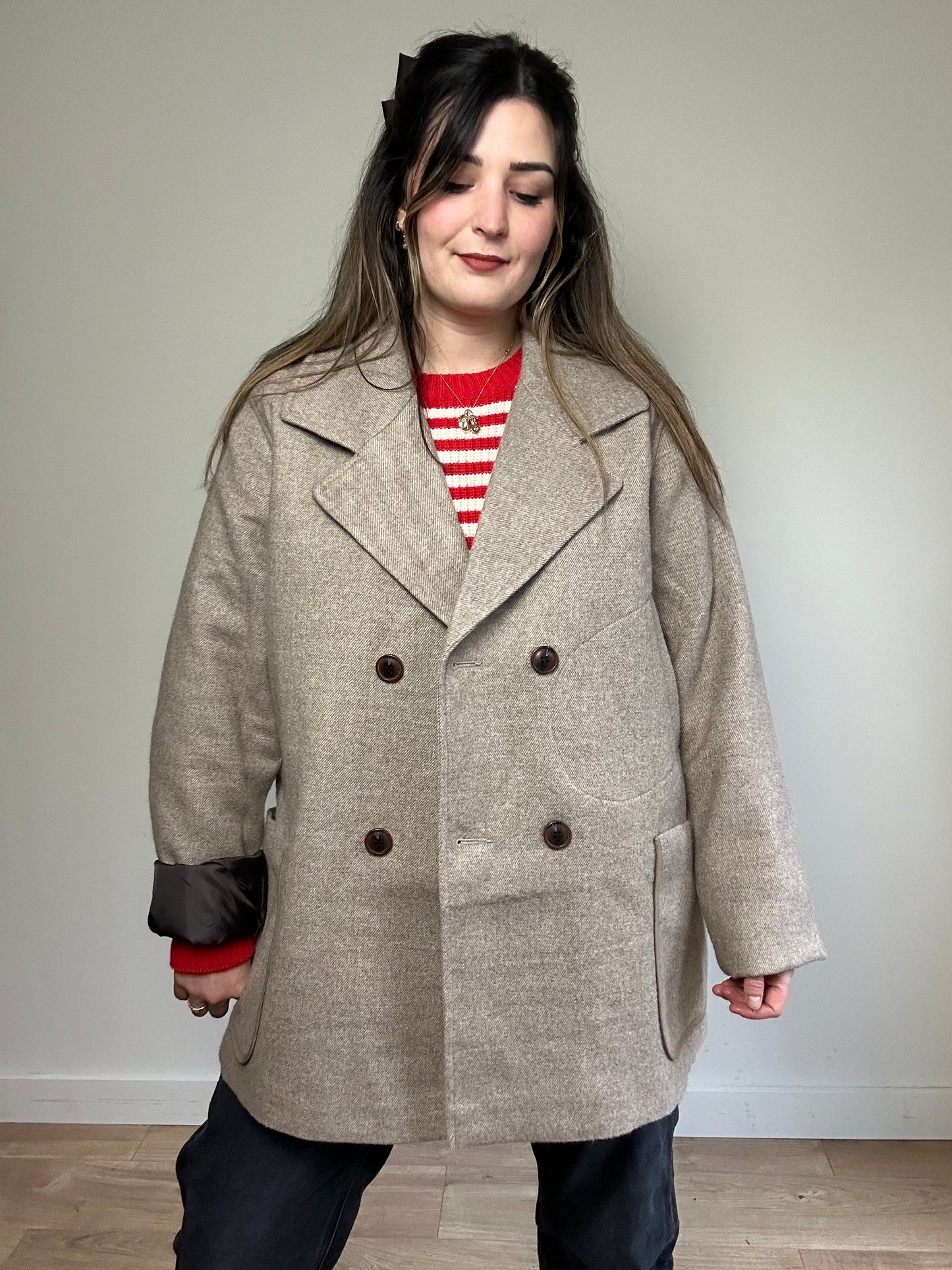 Folk Oversized Coat Jacket - Size 5 (14-18)