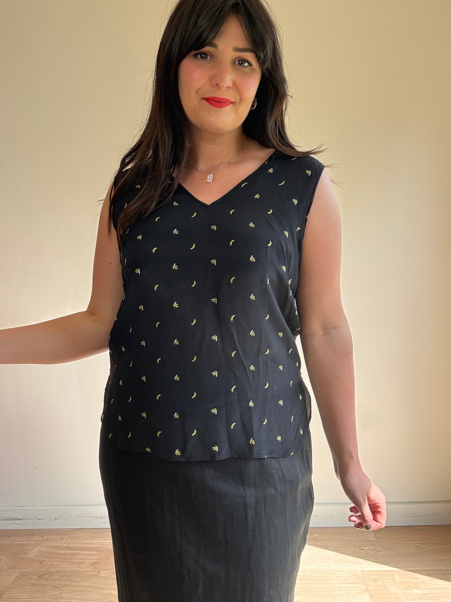 Paul Smith Silk Banana Print Top, 10-12