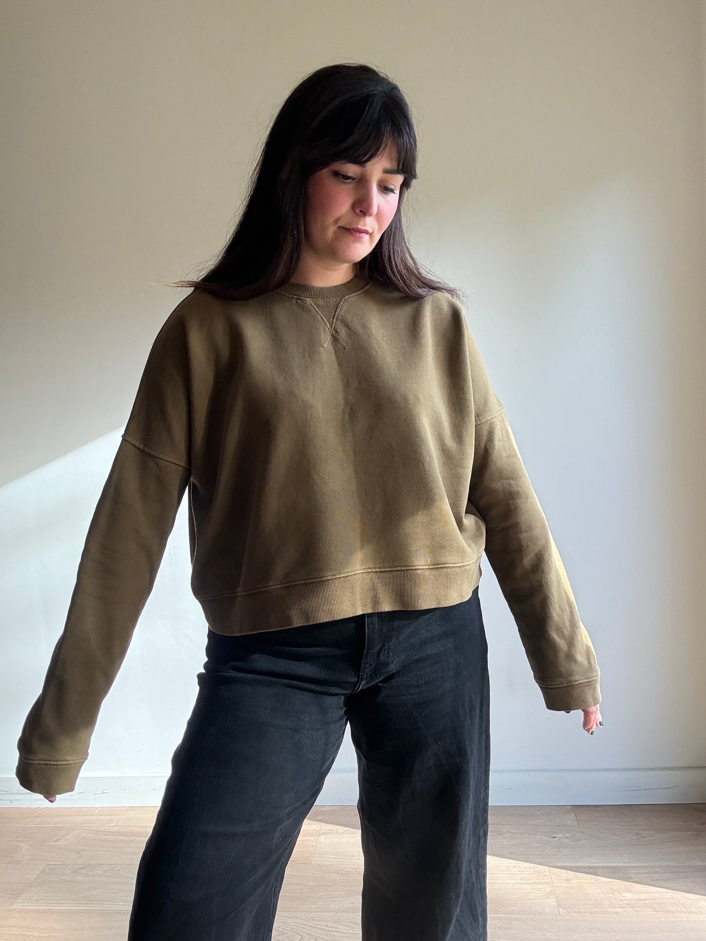 YMC Boxy Crop Sweatshirt, M