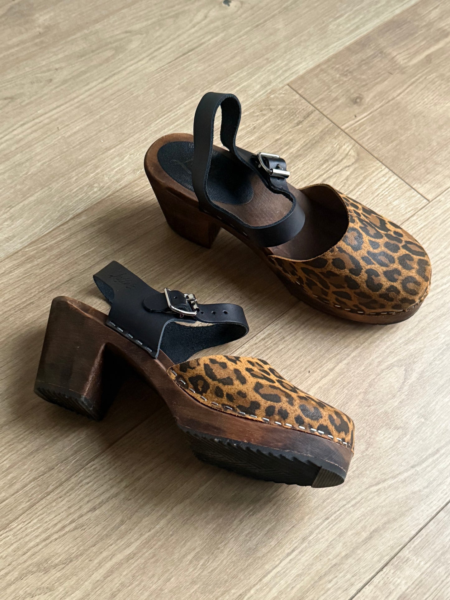 Leopard Lotta’s Clogs from Sweden, 40