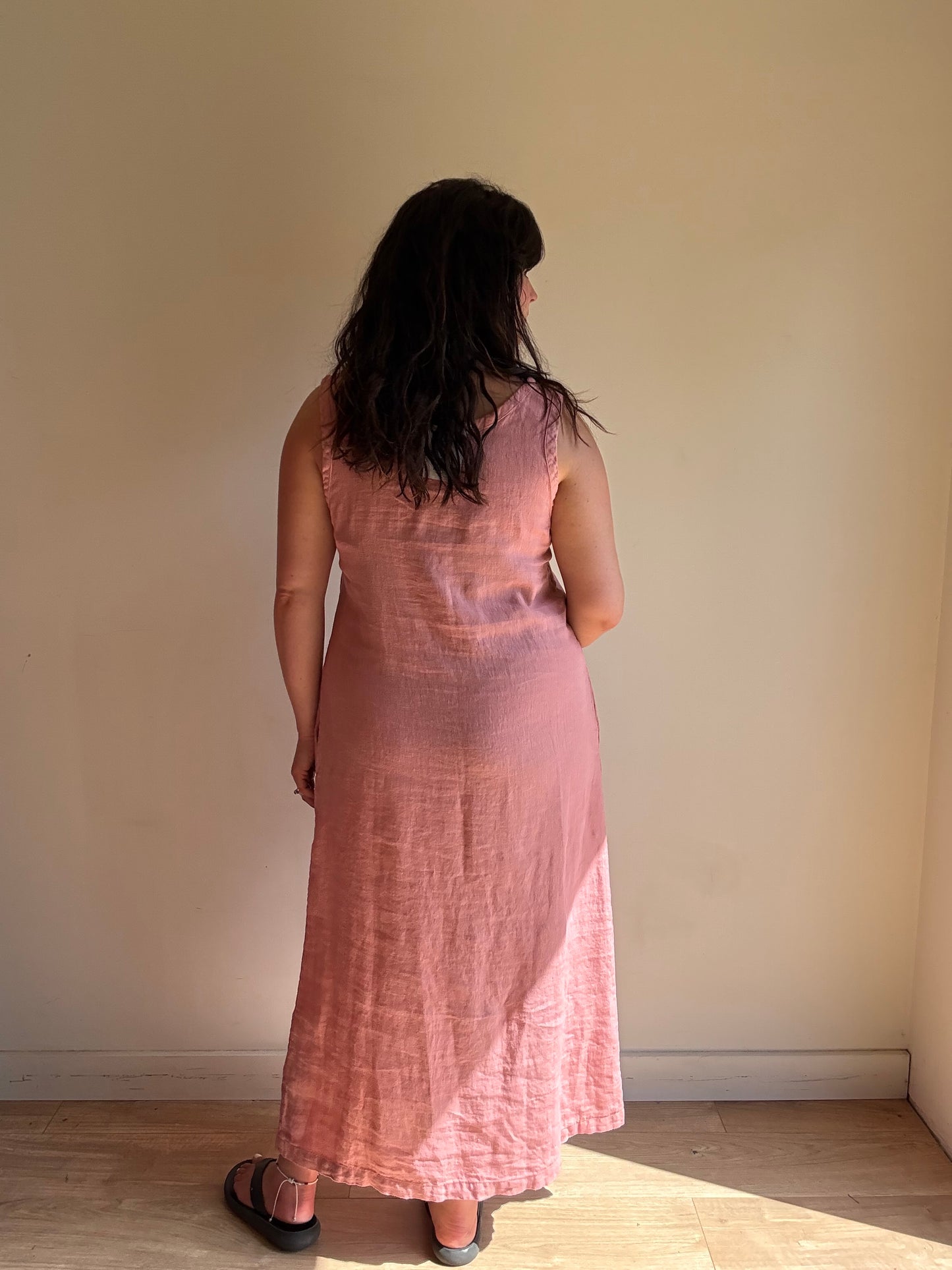 Sauths Nida Linen Maxi Dress, M