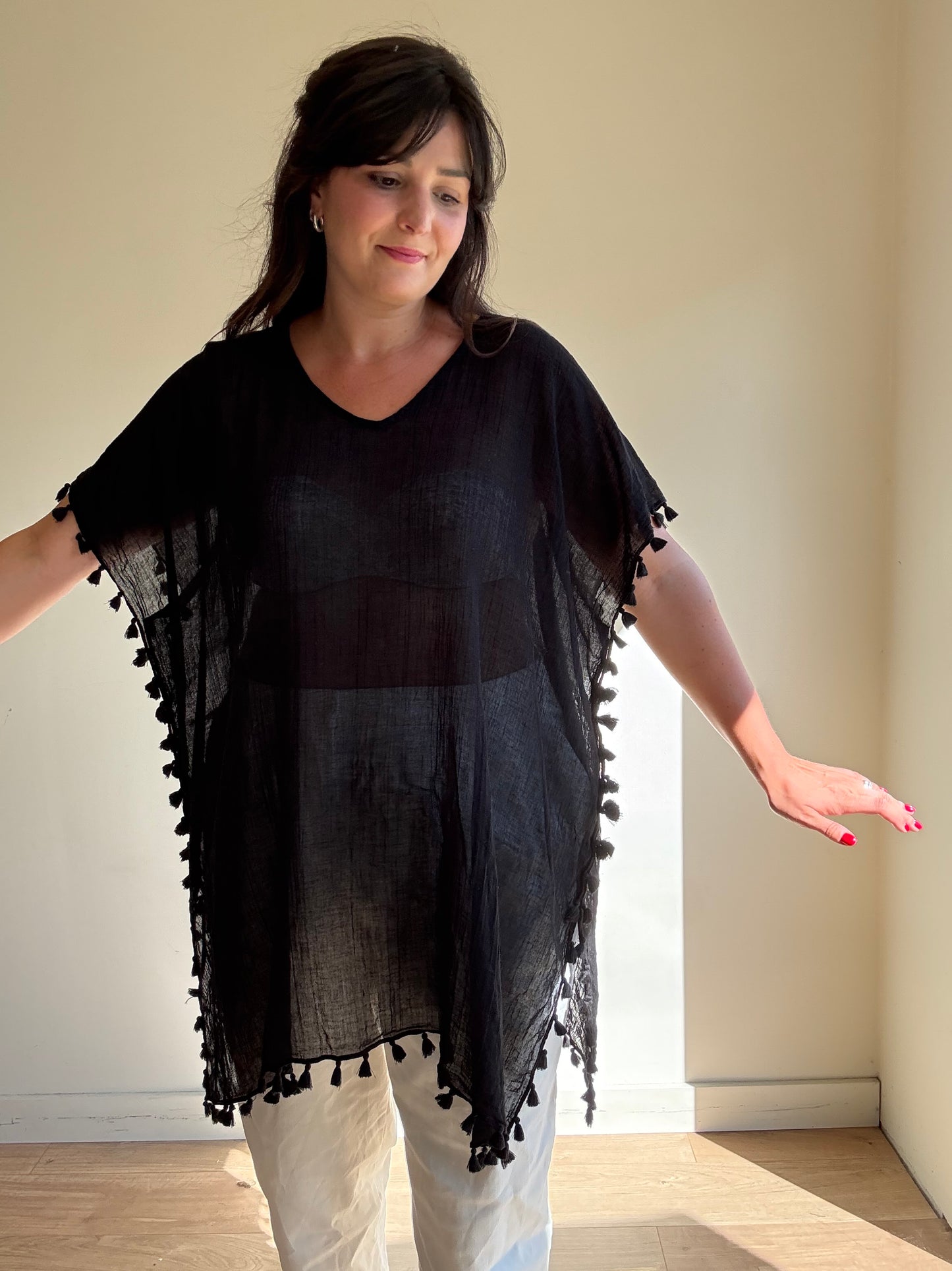 Seafolly Cotton Kaftan, One Size (Copy)