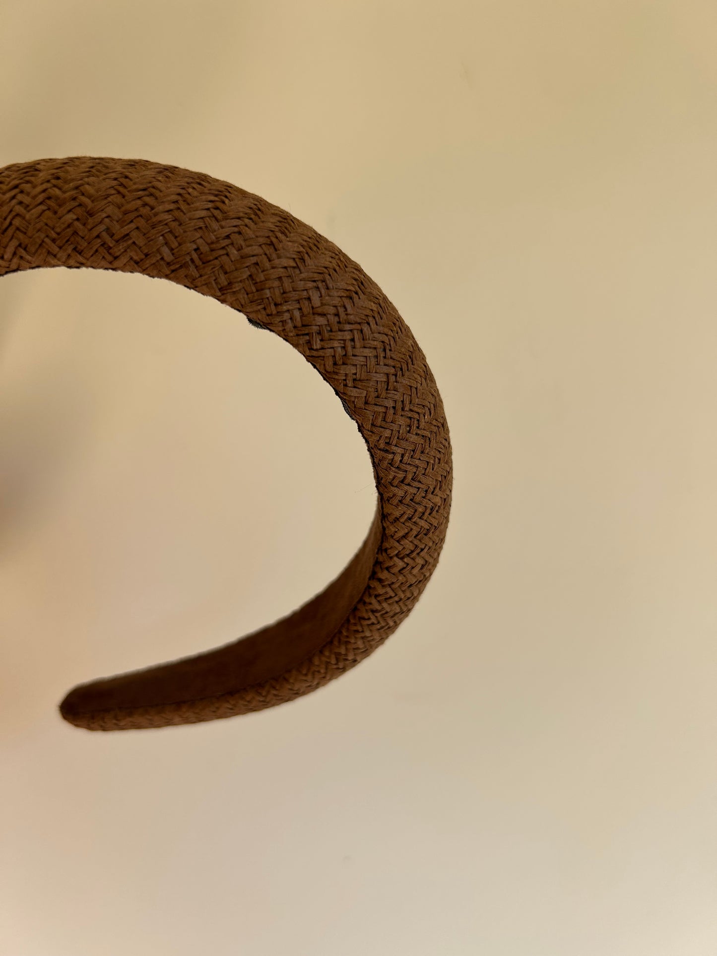 Zara Brown Woven Padded Headband