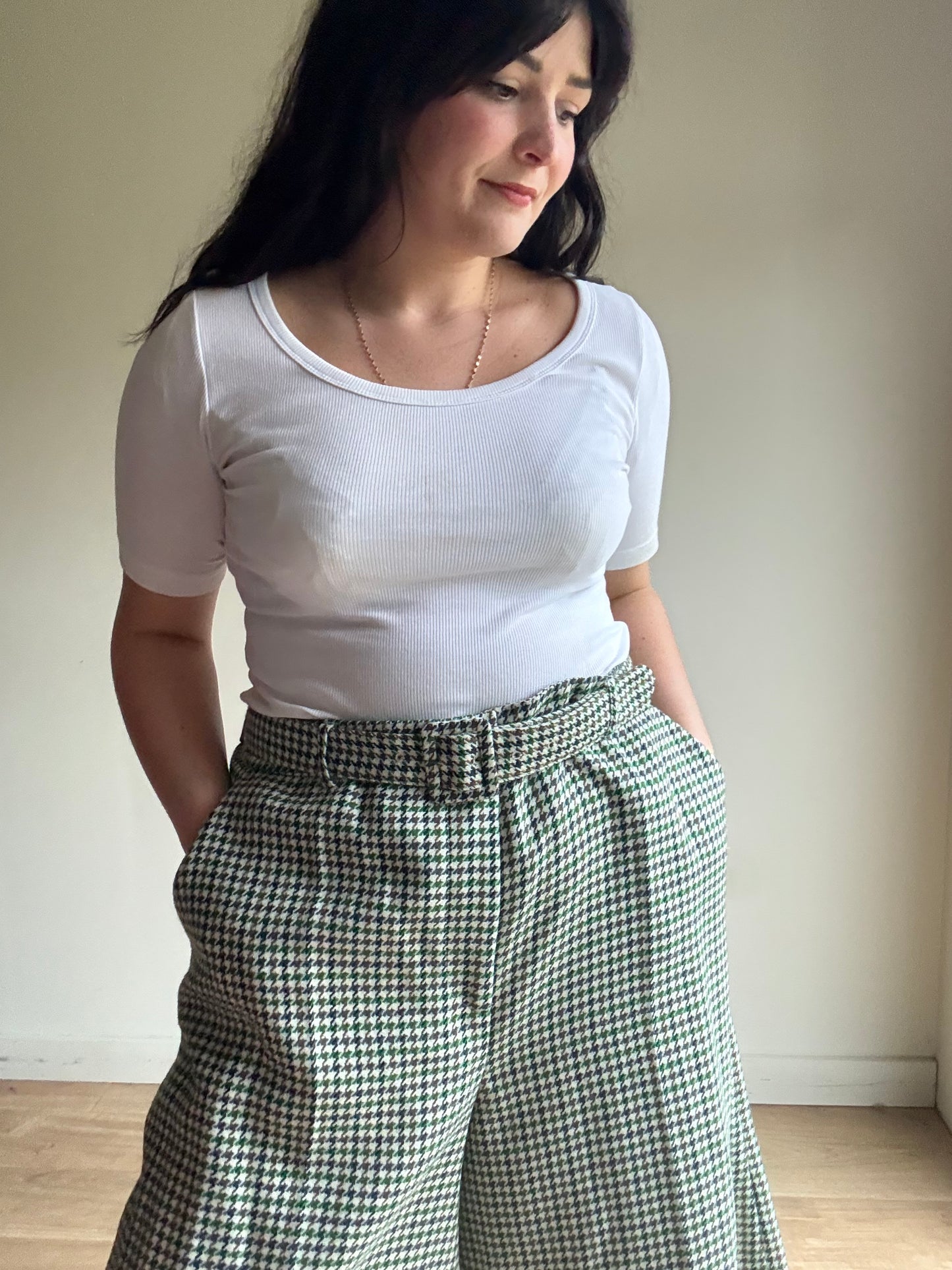 LK Bennett NEW Houndstooth Wool Suit Shorts, 18