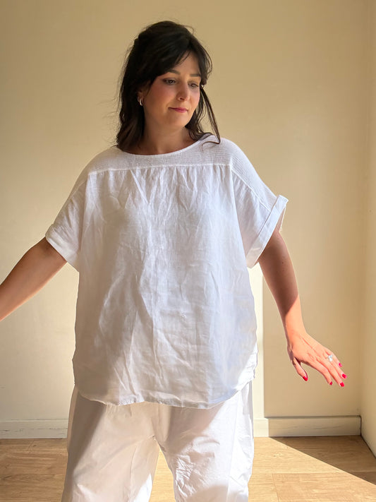 Linen Loose Top, XXL