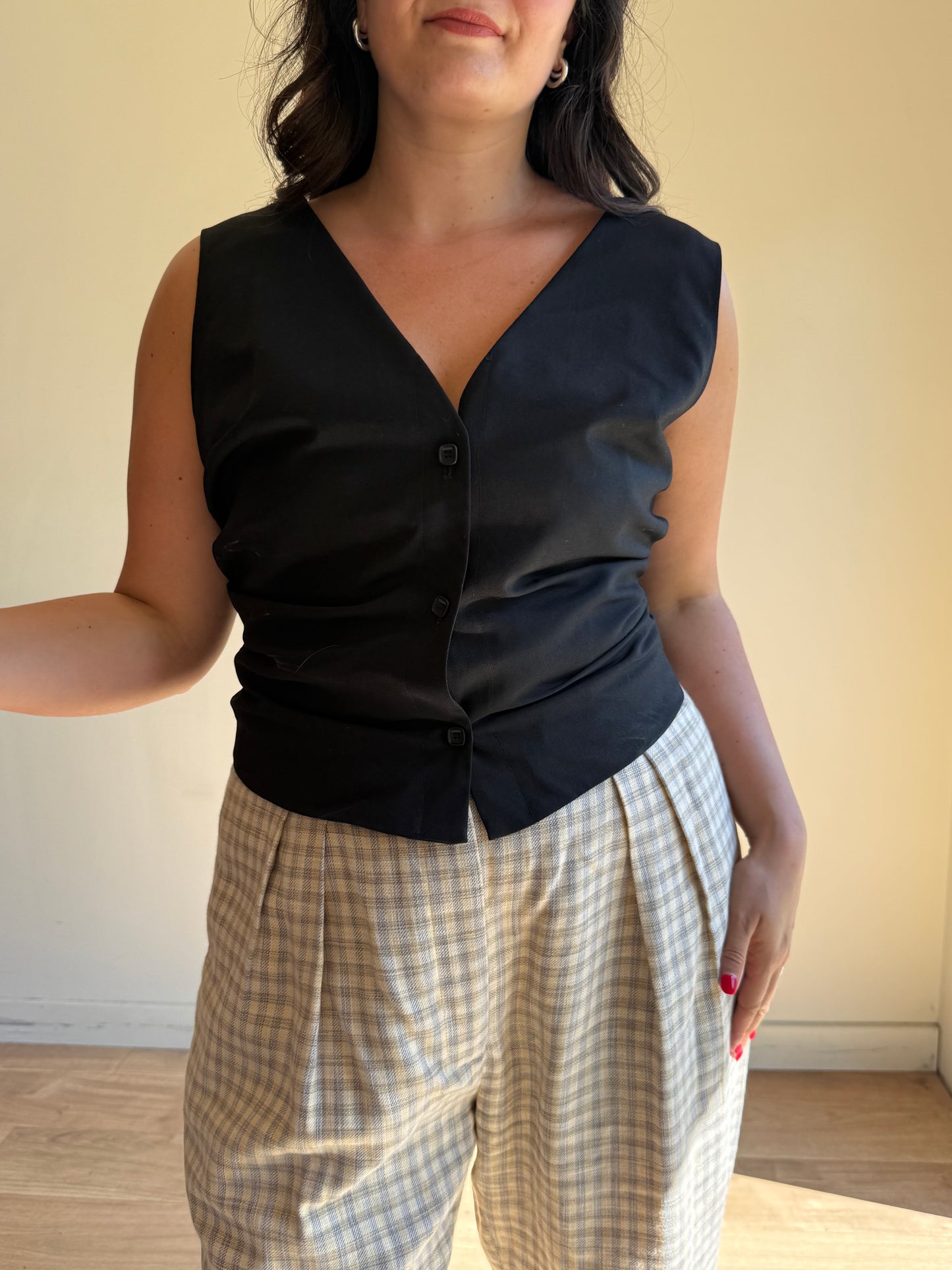 Jacquemus (NEW) Gathered Twill Waistcoat, L