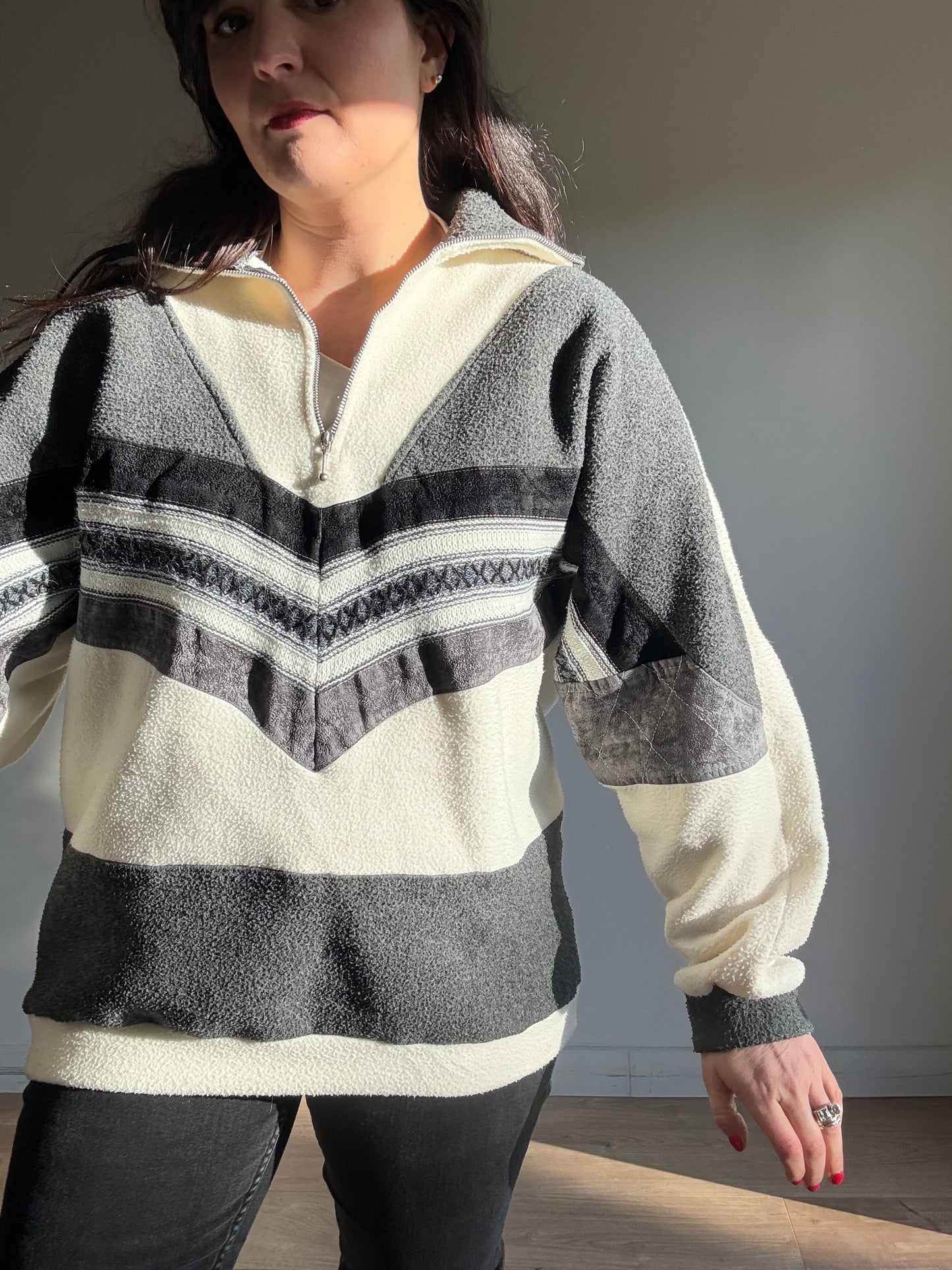 Vintage Sun City Quarter Zip Fleece, M/L
