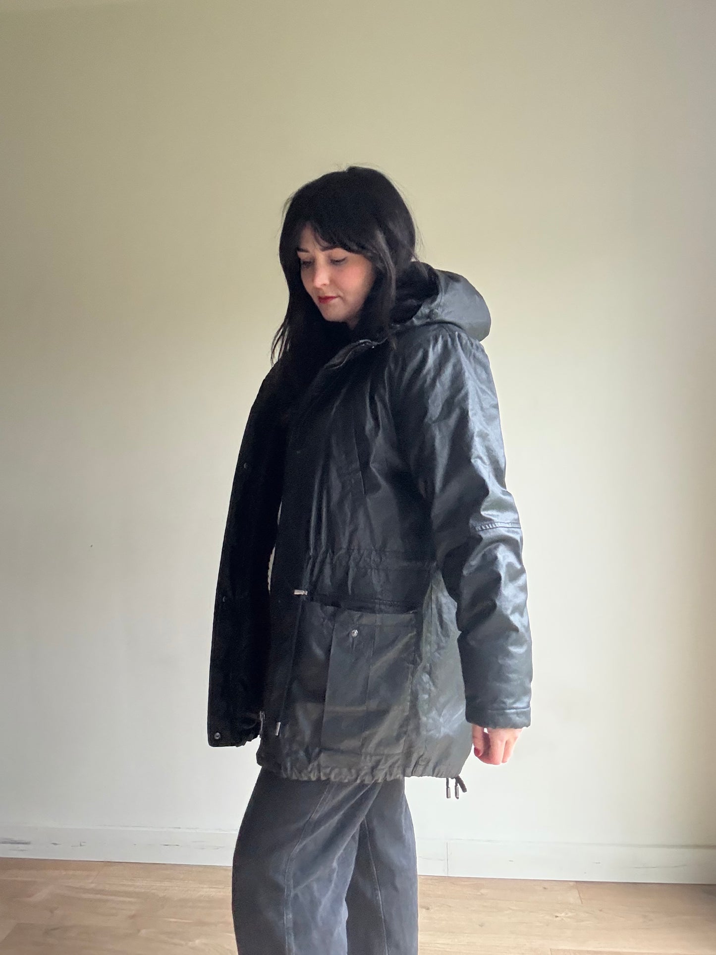 Whistles Faux Fur Lined Parka Coat, L