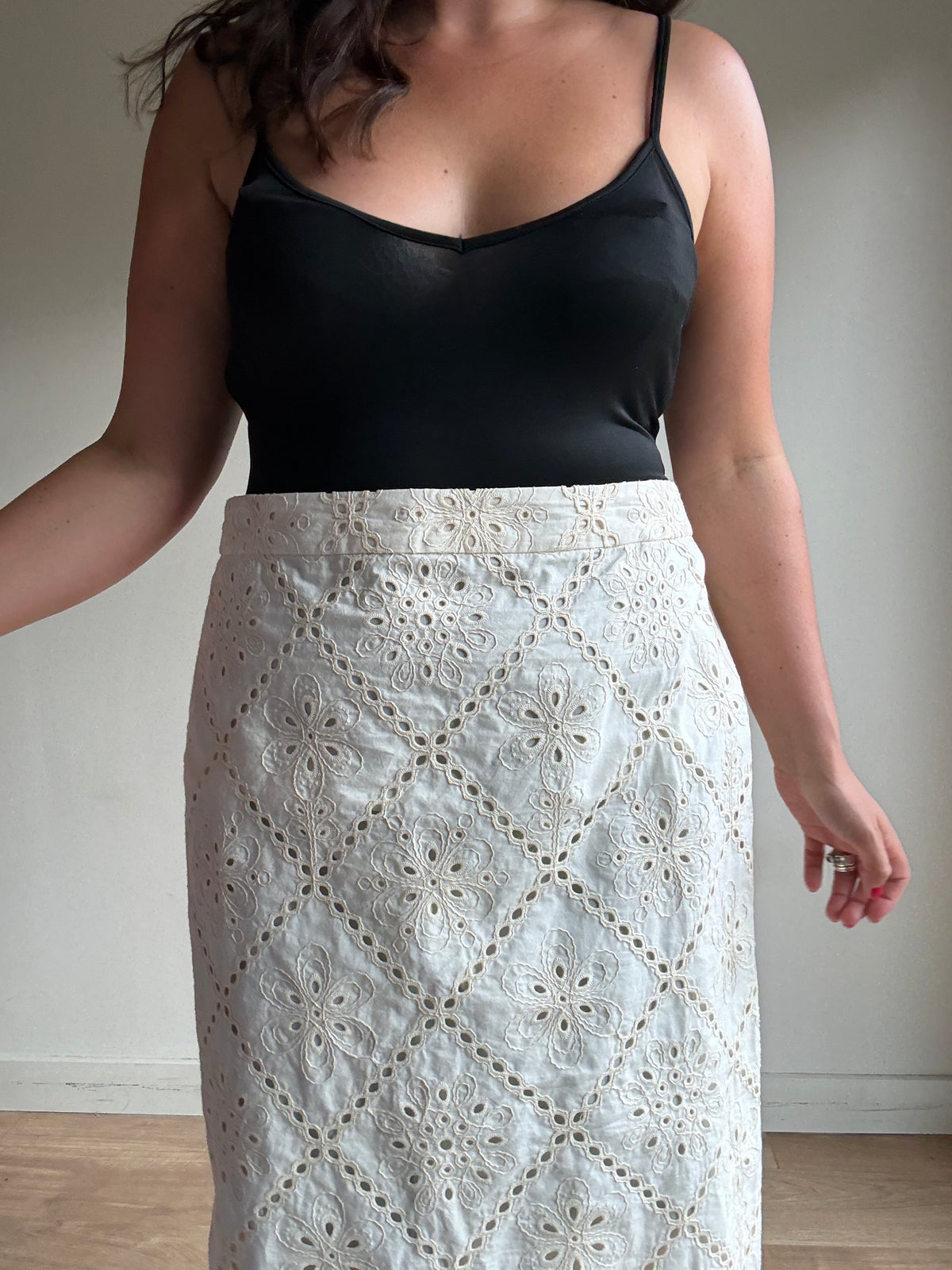 Boden Embroidered Straight Skirt, 18