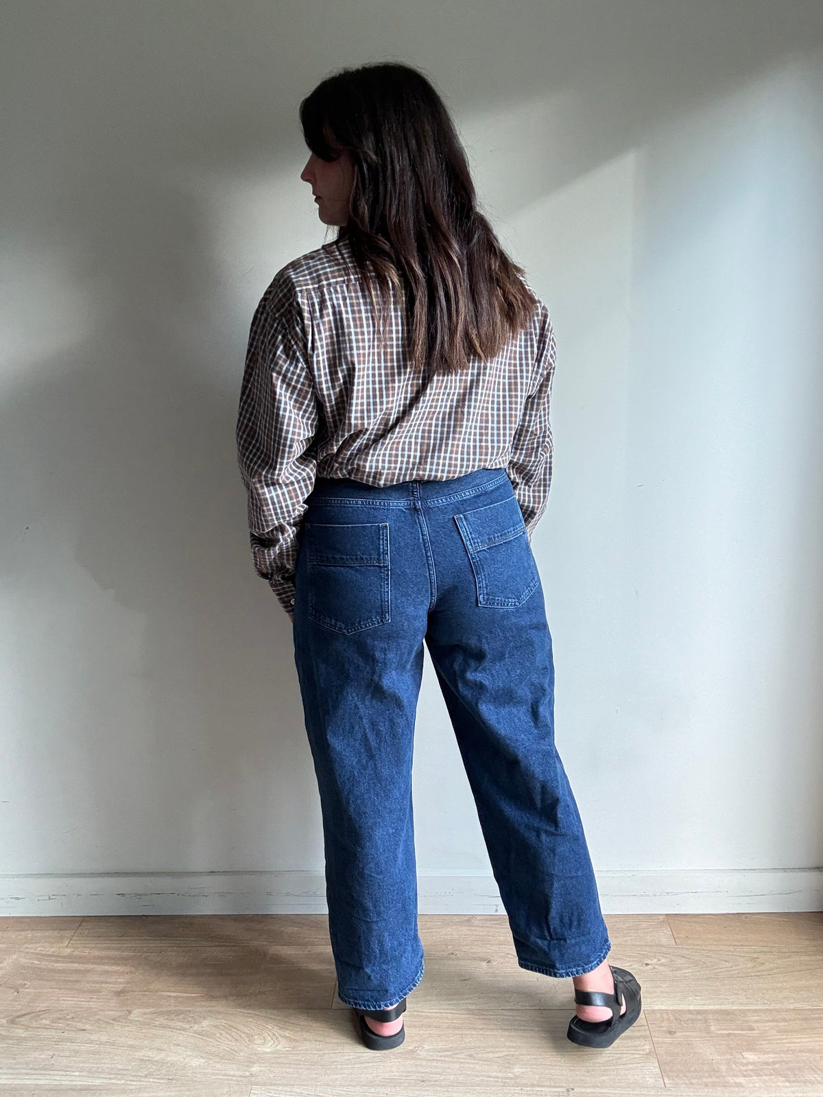 Toast Indigo Barrell Leg Jeans, 12