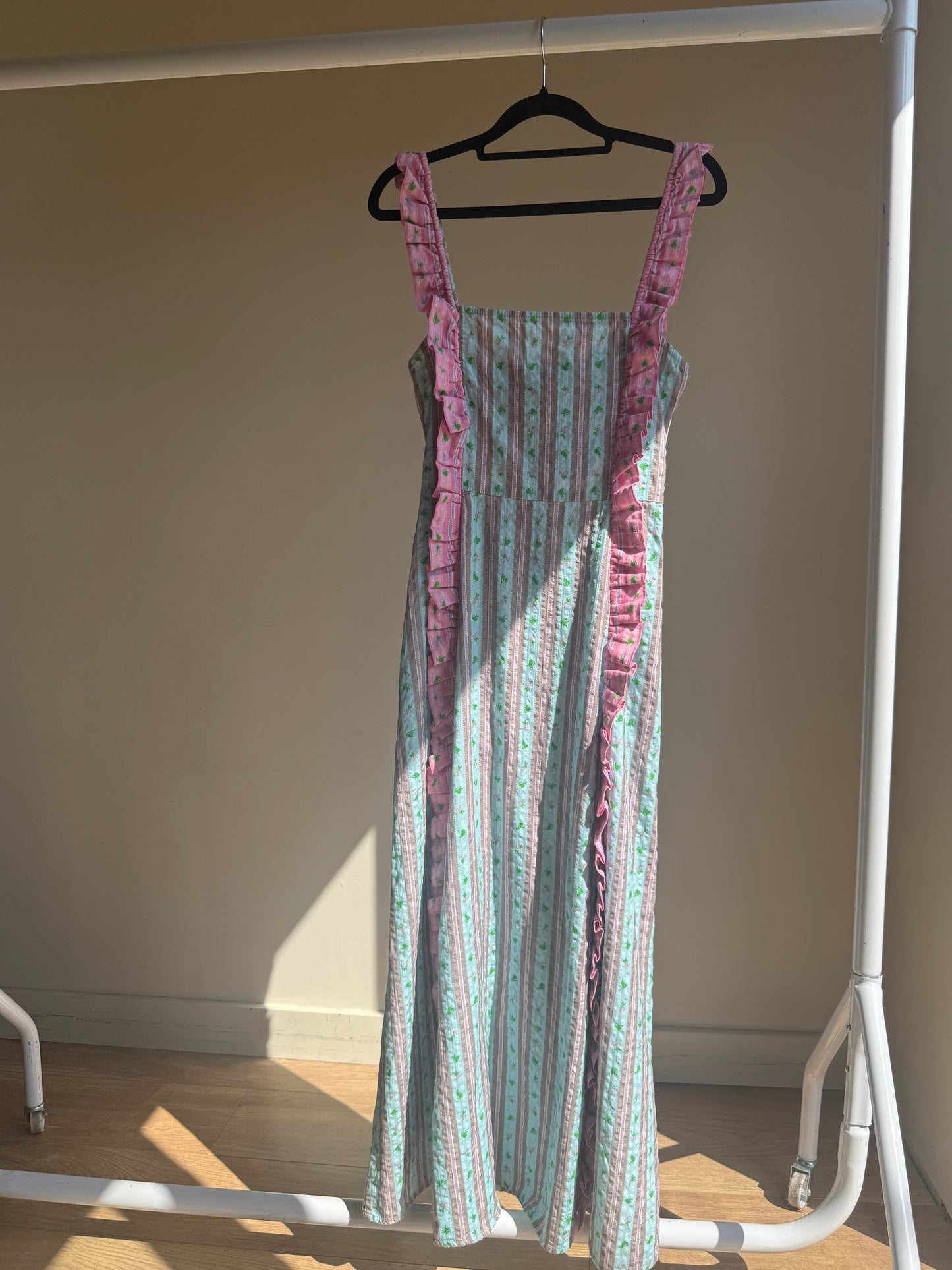 Damson Madder NEW Daphne Fruit Stripe Dress, 8