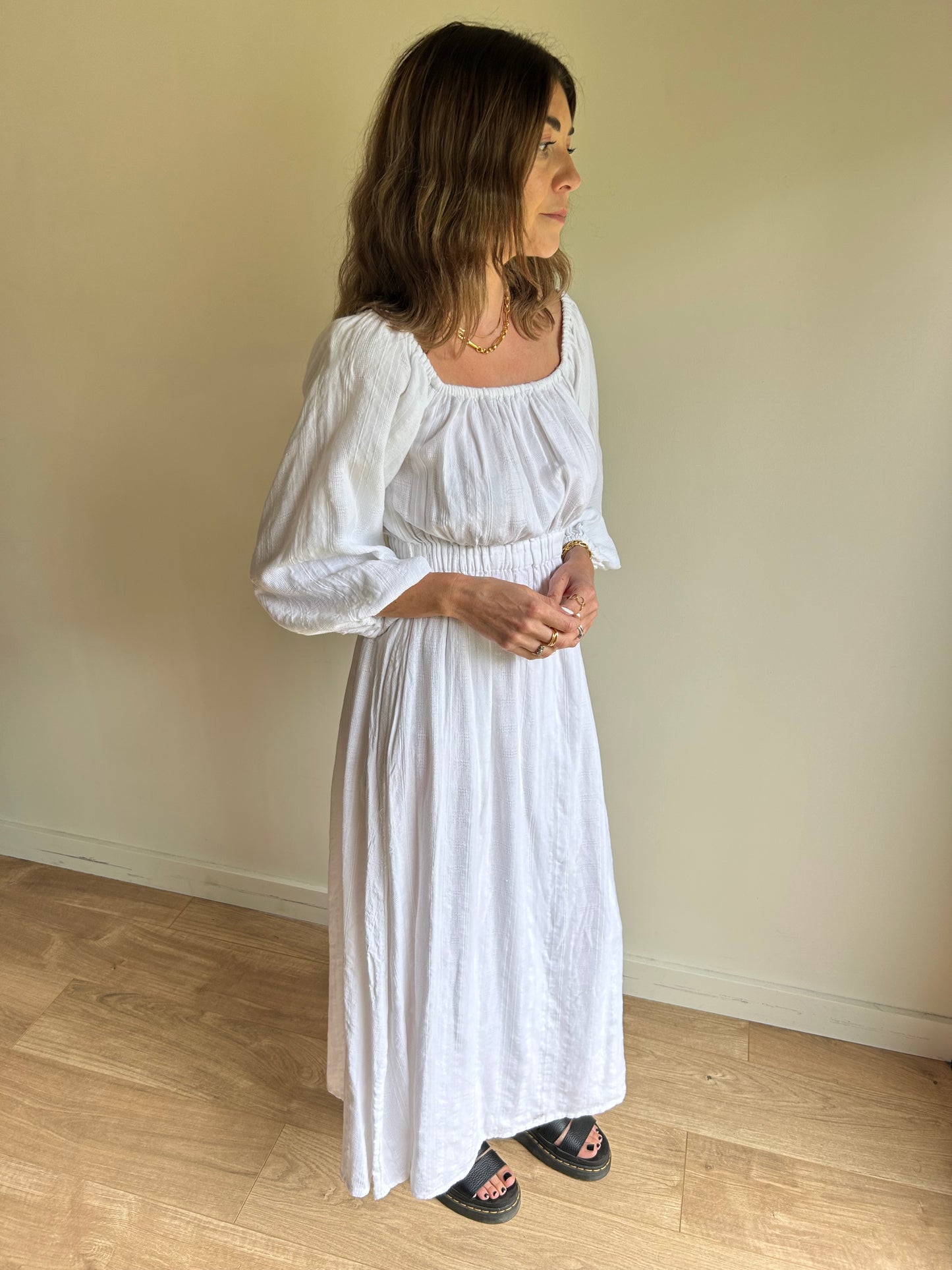 Mara Hoffman White Maxi Dress - Size XS