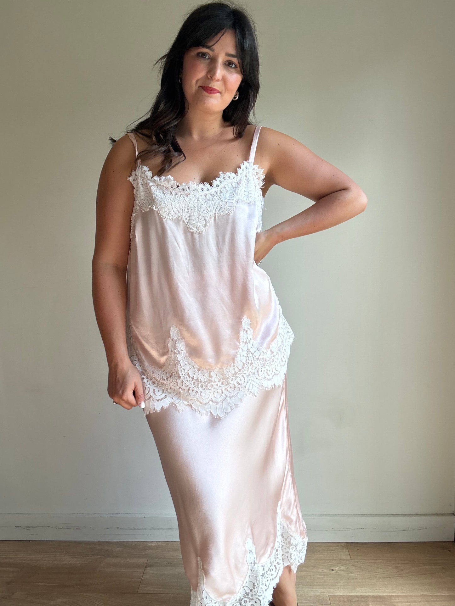 Mint Velvet Lace and Satin Co-Ord
