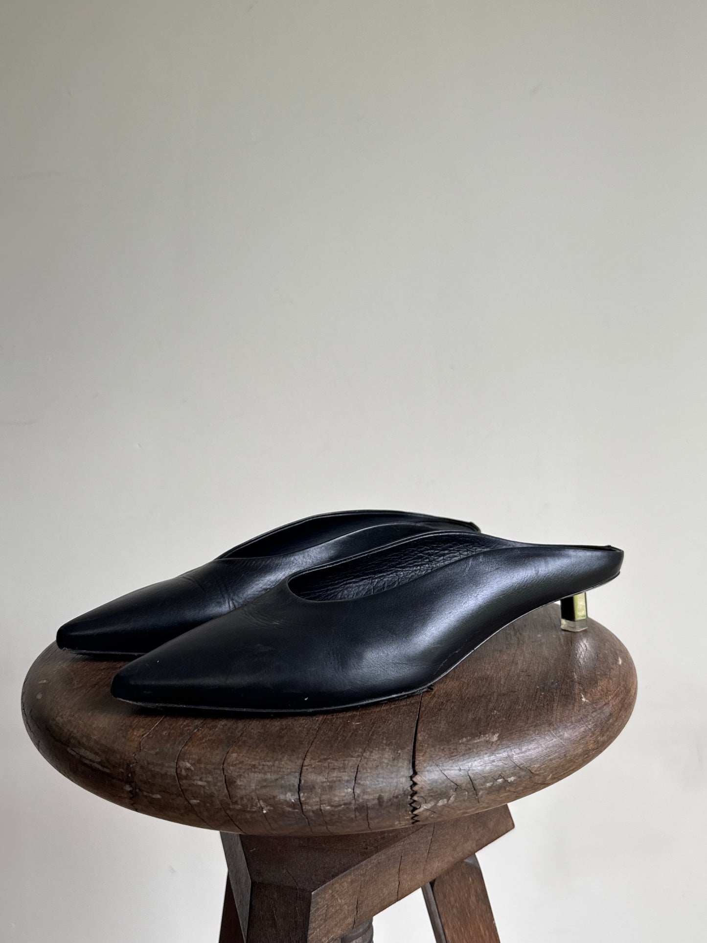 Vic Matie Leather Heeled Mules, 38