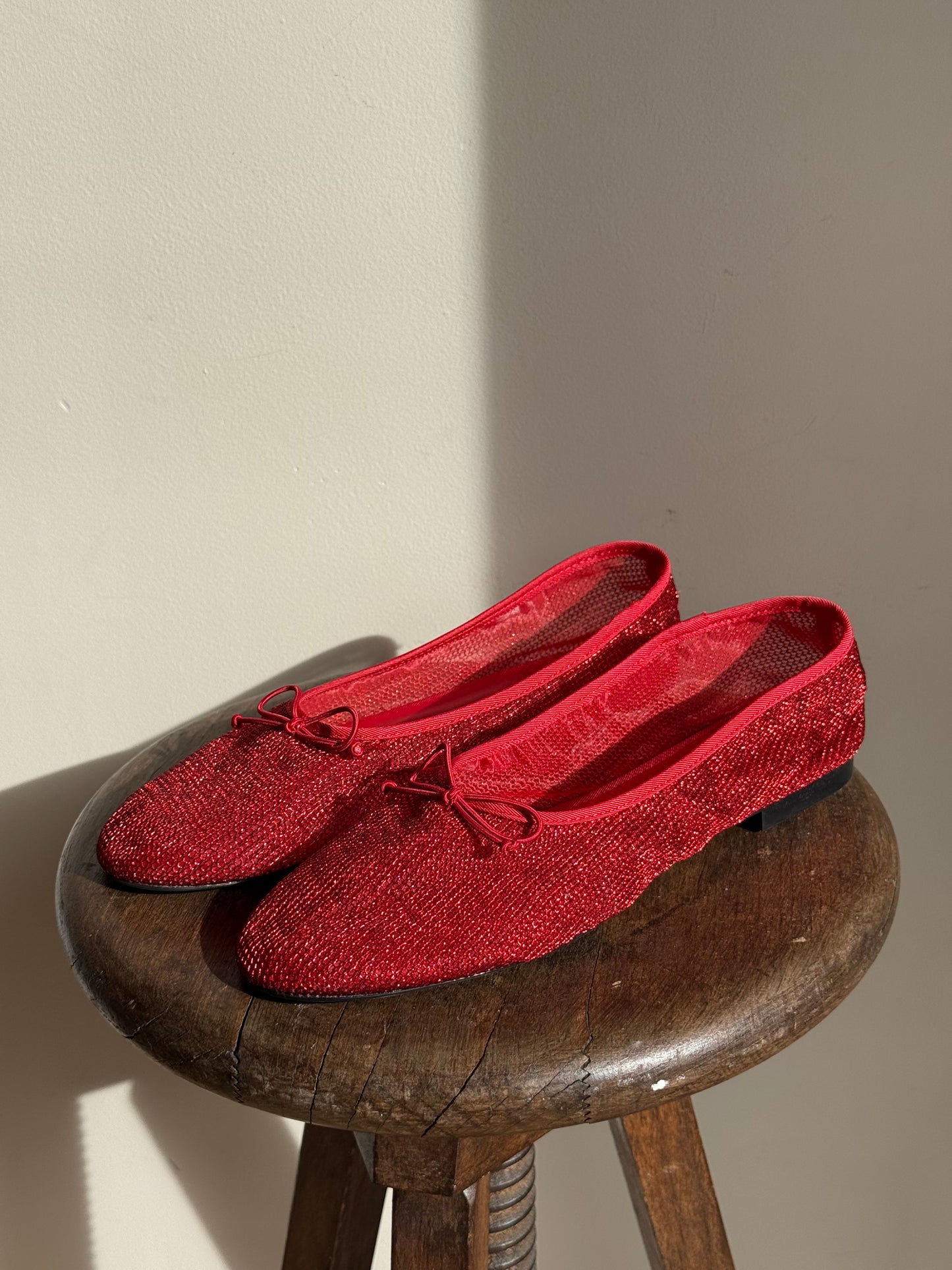 Mango NEW Mesh Ballet Flats, 39