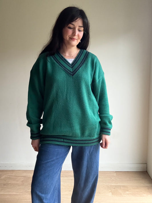 Vintage Cricket Style Jumper, XL