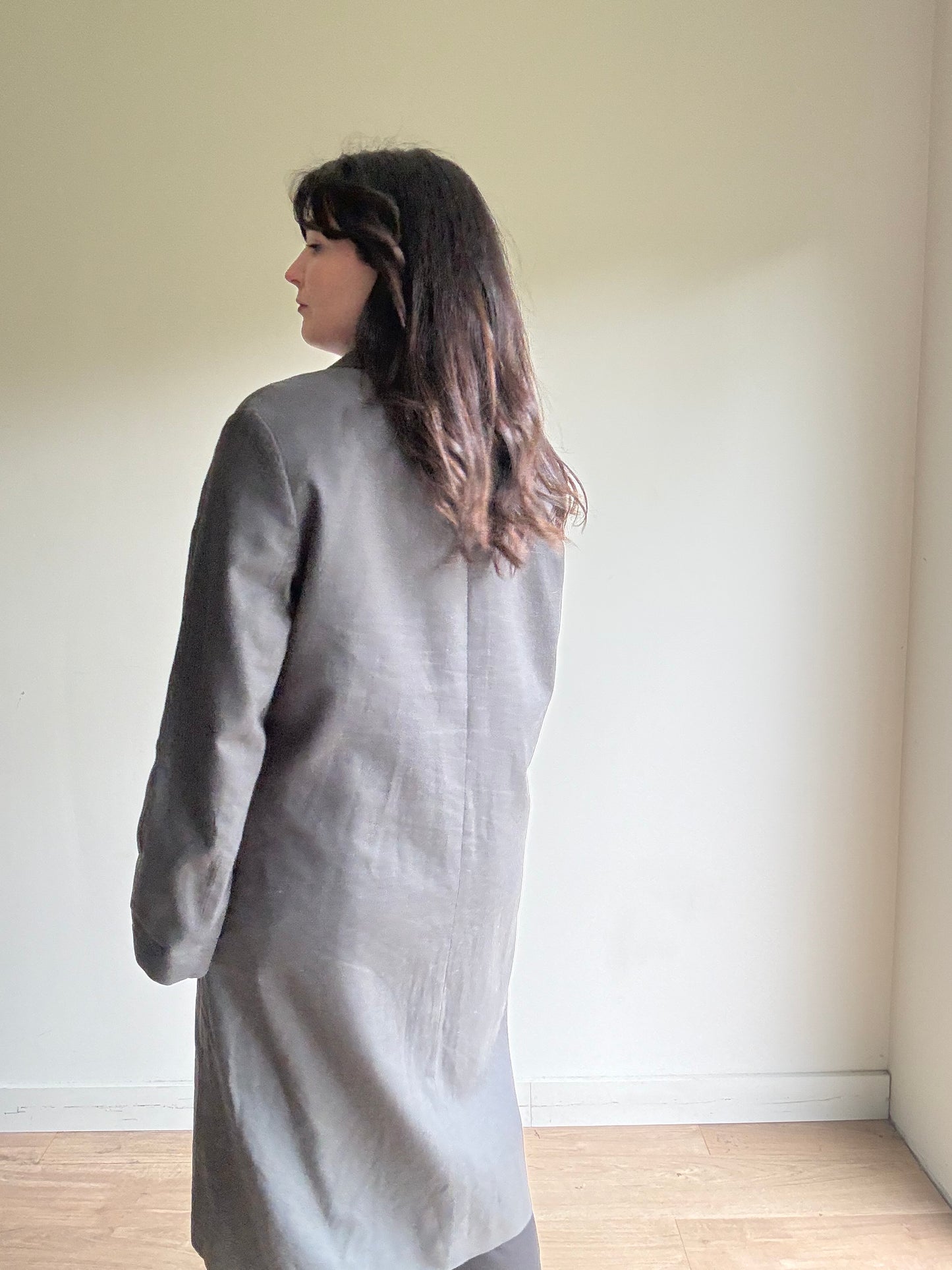 Zara Cotton & Linen Duster Jacket, L