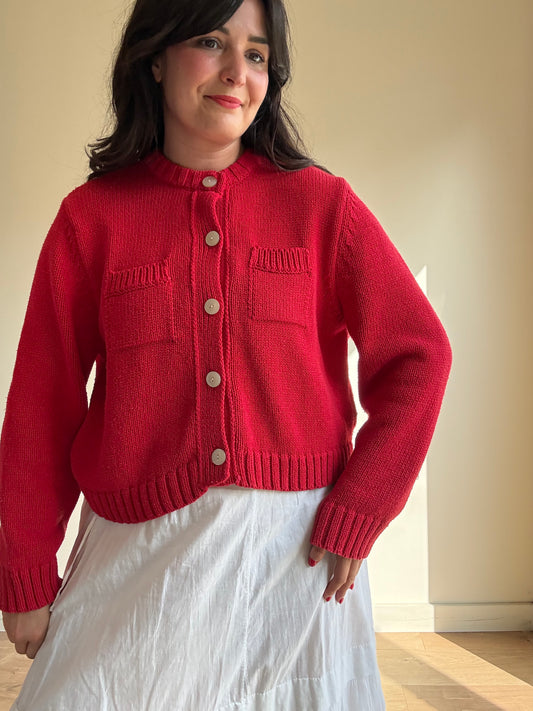 Zara Cotton Mix Cardigan, XL
