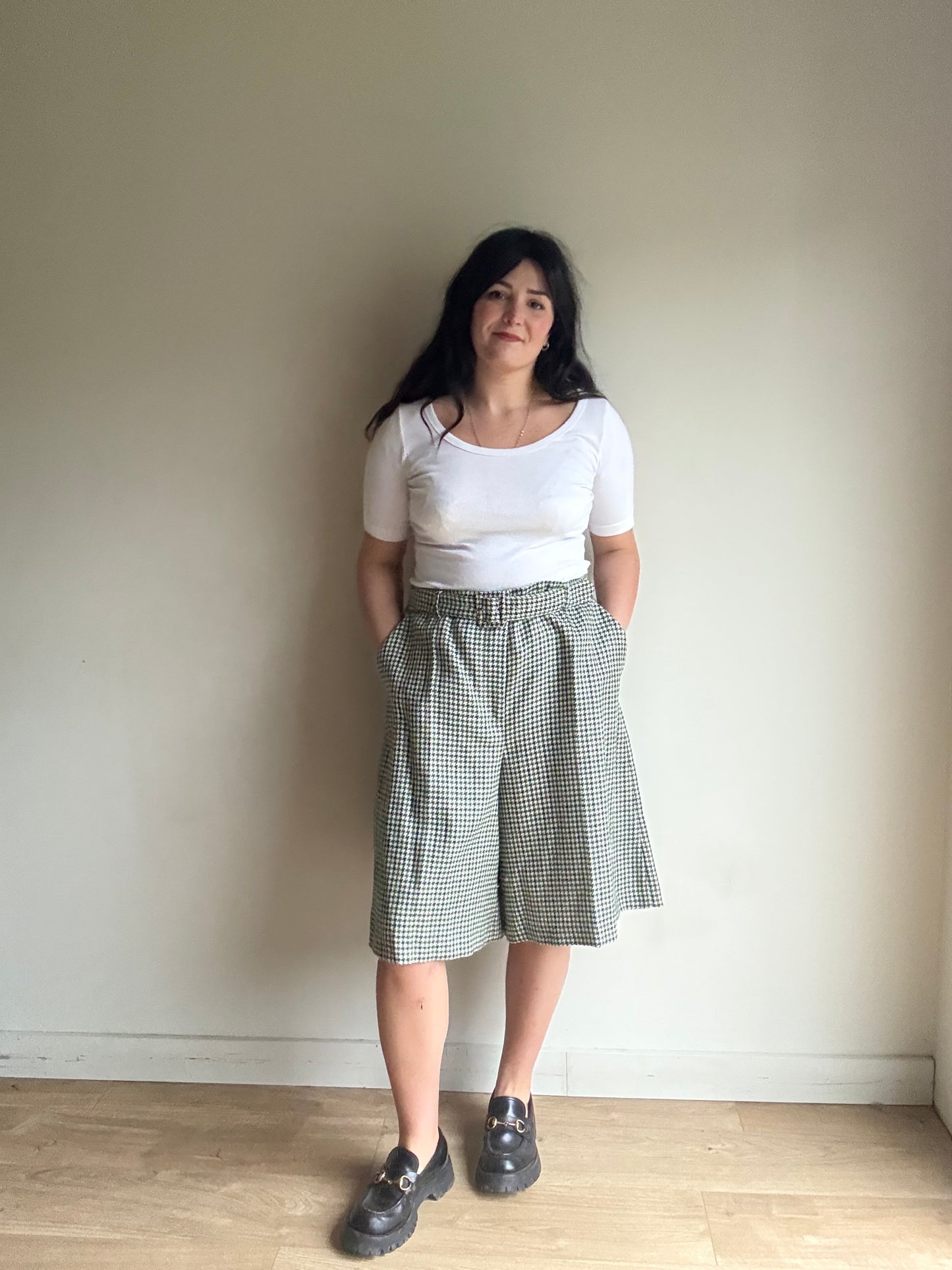 LK Bennett NEW Houndstooth Wool Suit Shorts, 18