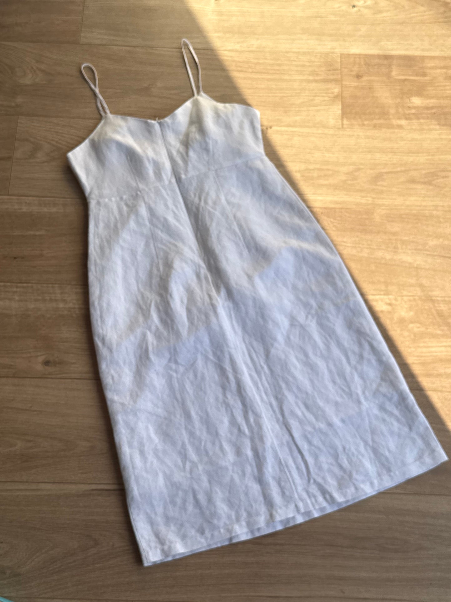Vintage Sherry Taylor Ramie Embroidered Sundress, M