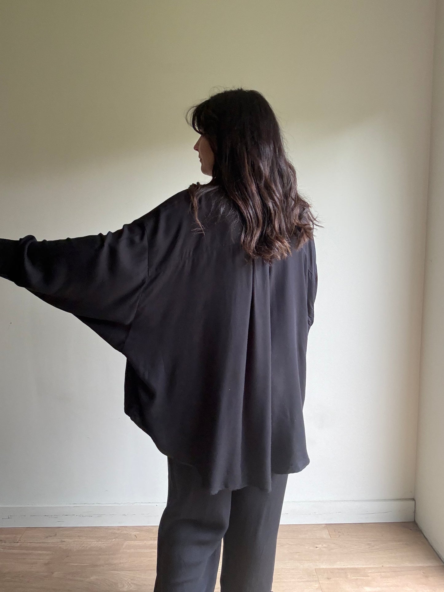 Black Sleeper Shirt & Trousers, Size 1