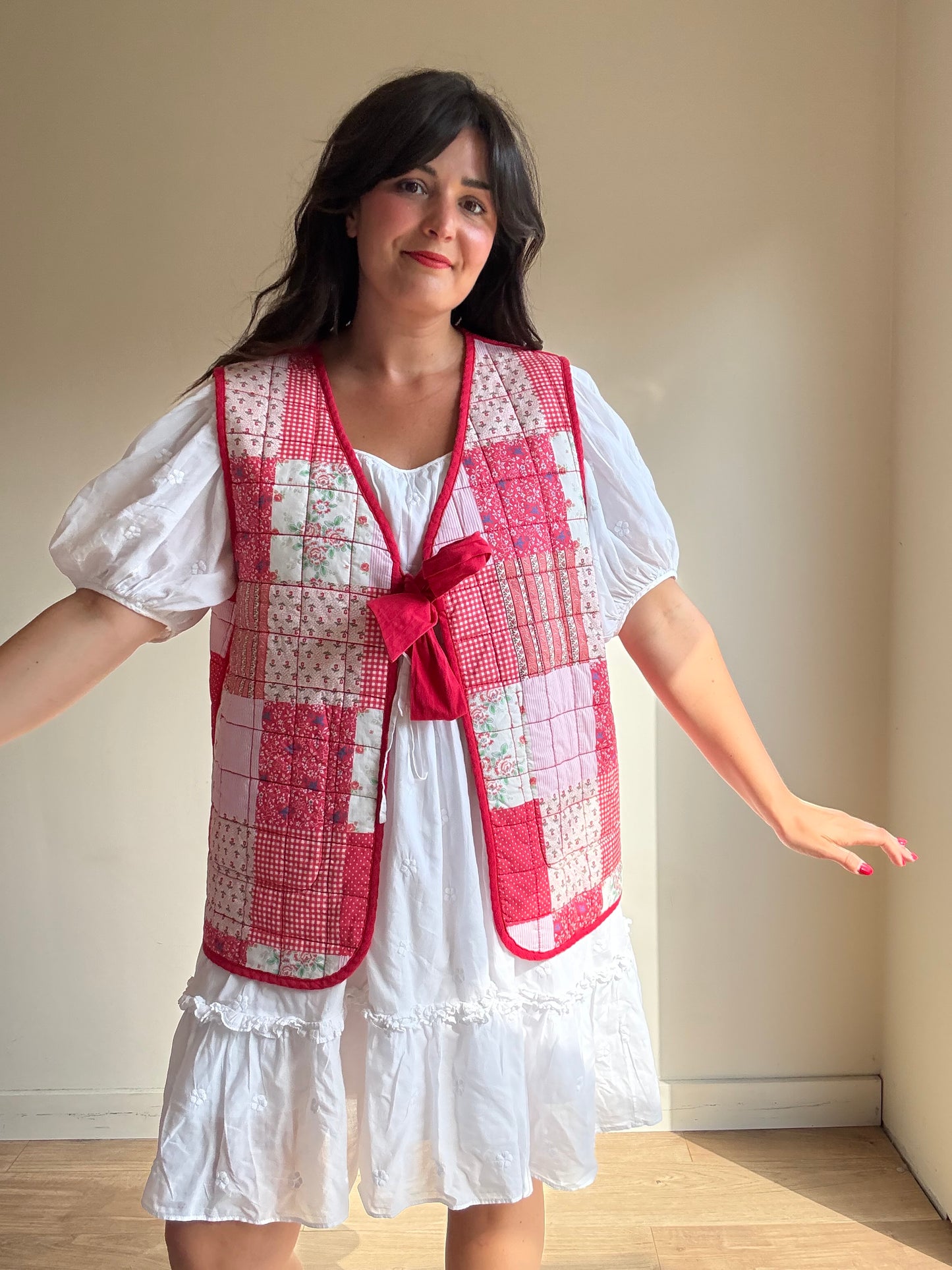 Damson Madder NEW Reversible Quilted Gilet Waistcoat, 20