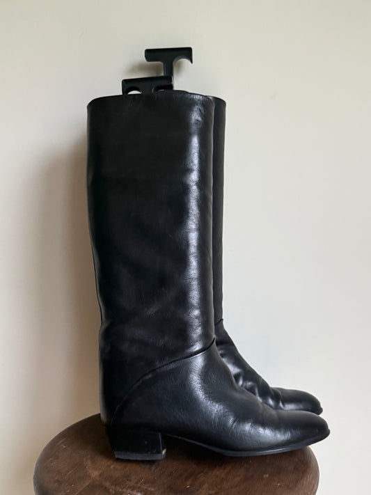 Vintage Bally Leather Long Boots, 5
