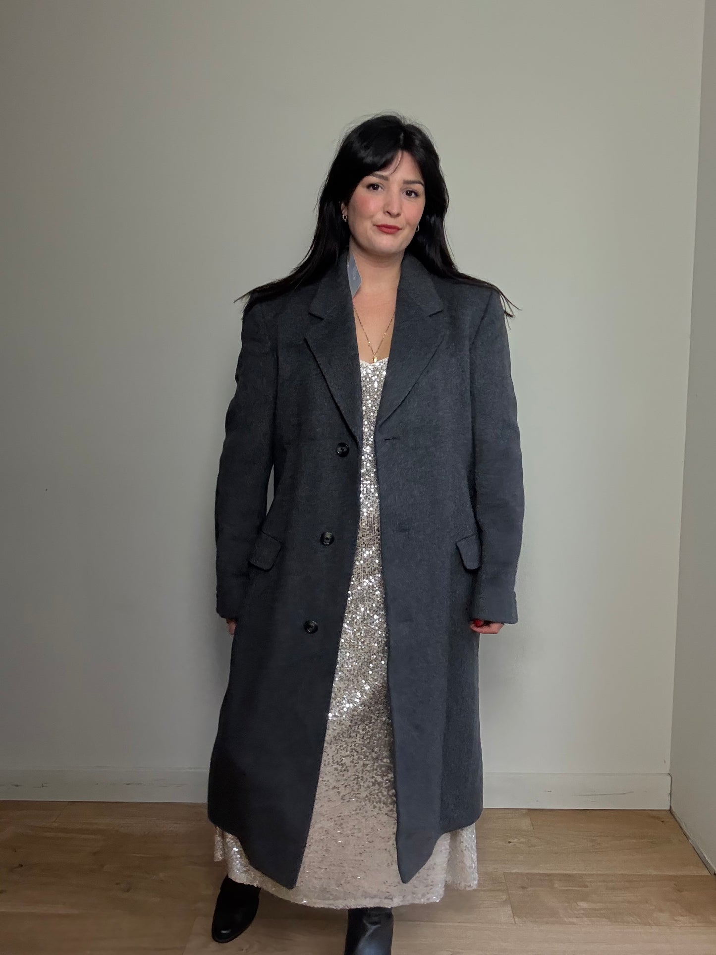 Vintage Hammersley English Wool, Silk & Cashmere Coat`, M-L