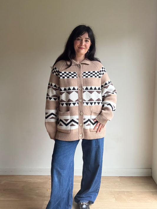 Levi’s Wool Patterned Cardigan, L