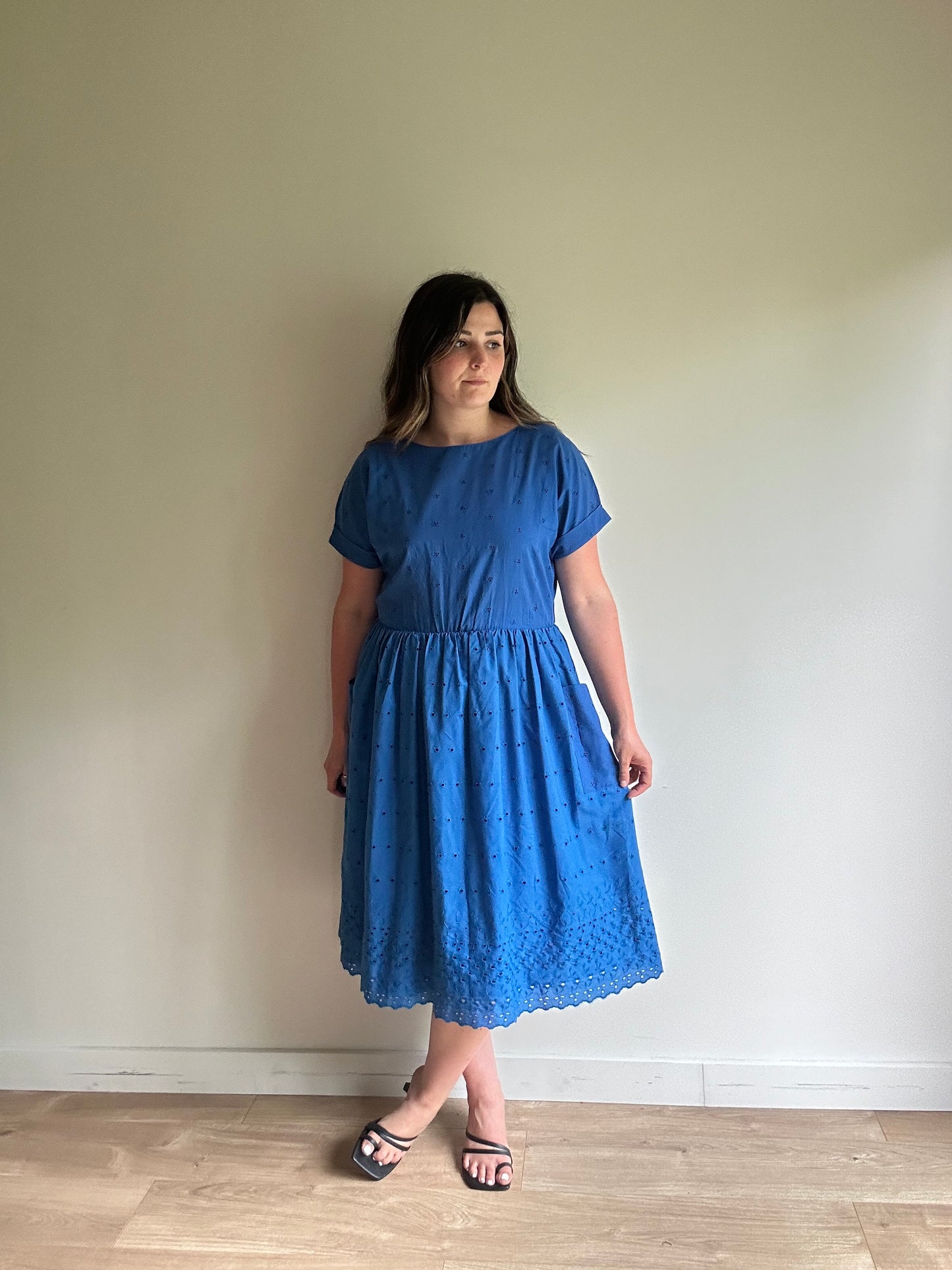 Vintage Embroidered Midi Dress, 12