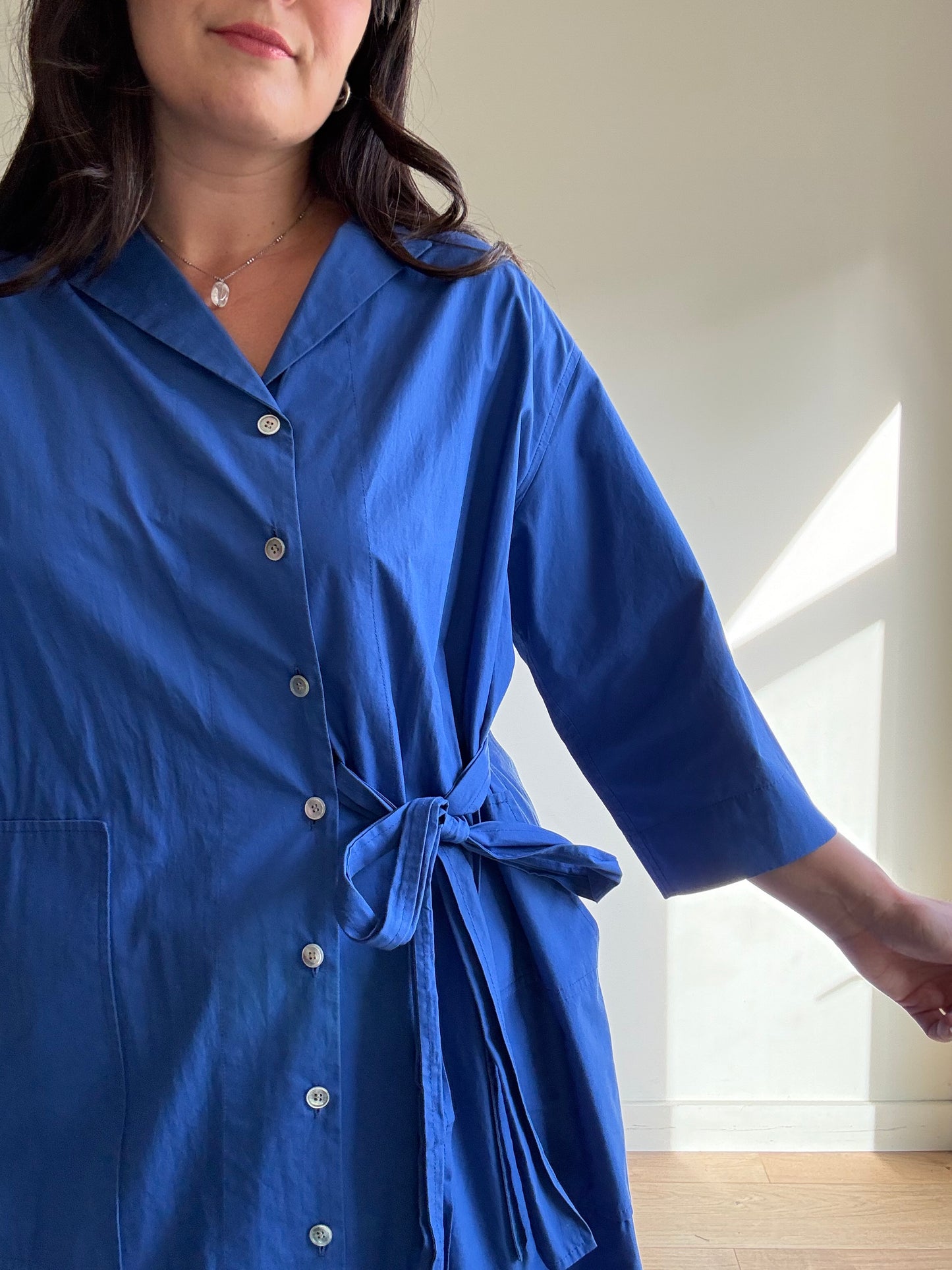 East by East West Cotton Shirt Dress, S-M