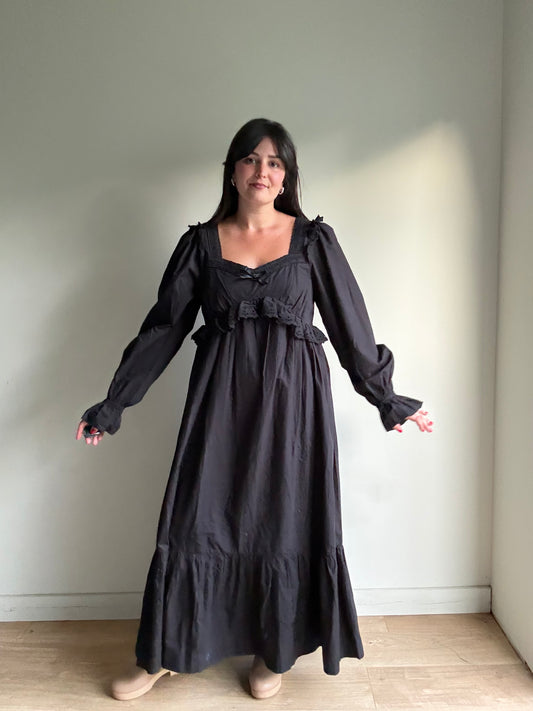 Damson Madder NEW Edith Vintage Cotton Dress, 14